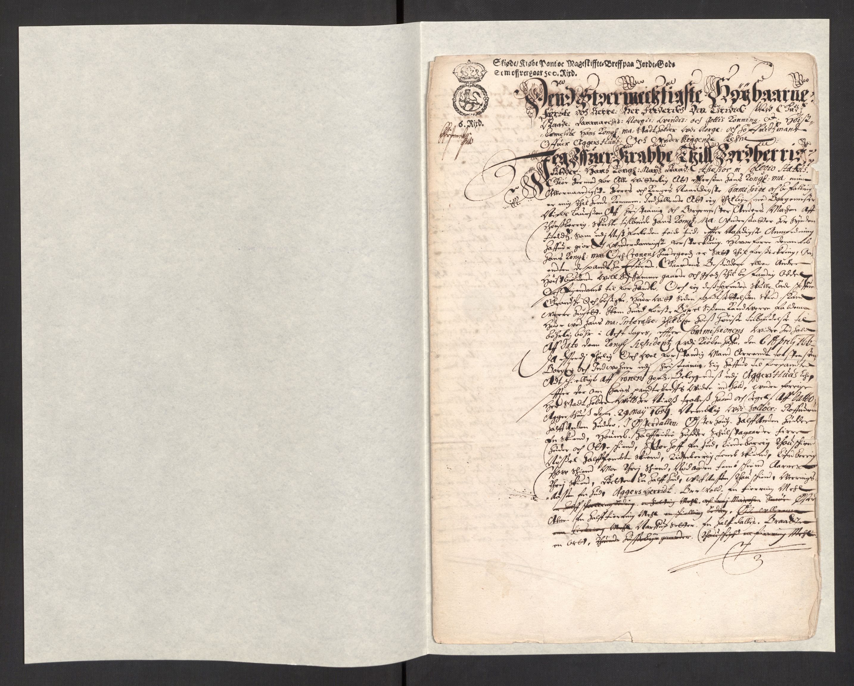 Rentekammeret, Kammerkanselliet, RA/EA-3111/G/Gg/Ggj/Ggja/L0001a: Skjøter utstedt av myndigheter i Norge og senere ombyttet med kongelige konfirmasjonsskjøter, 1663-1669, s. 128