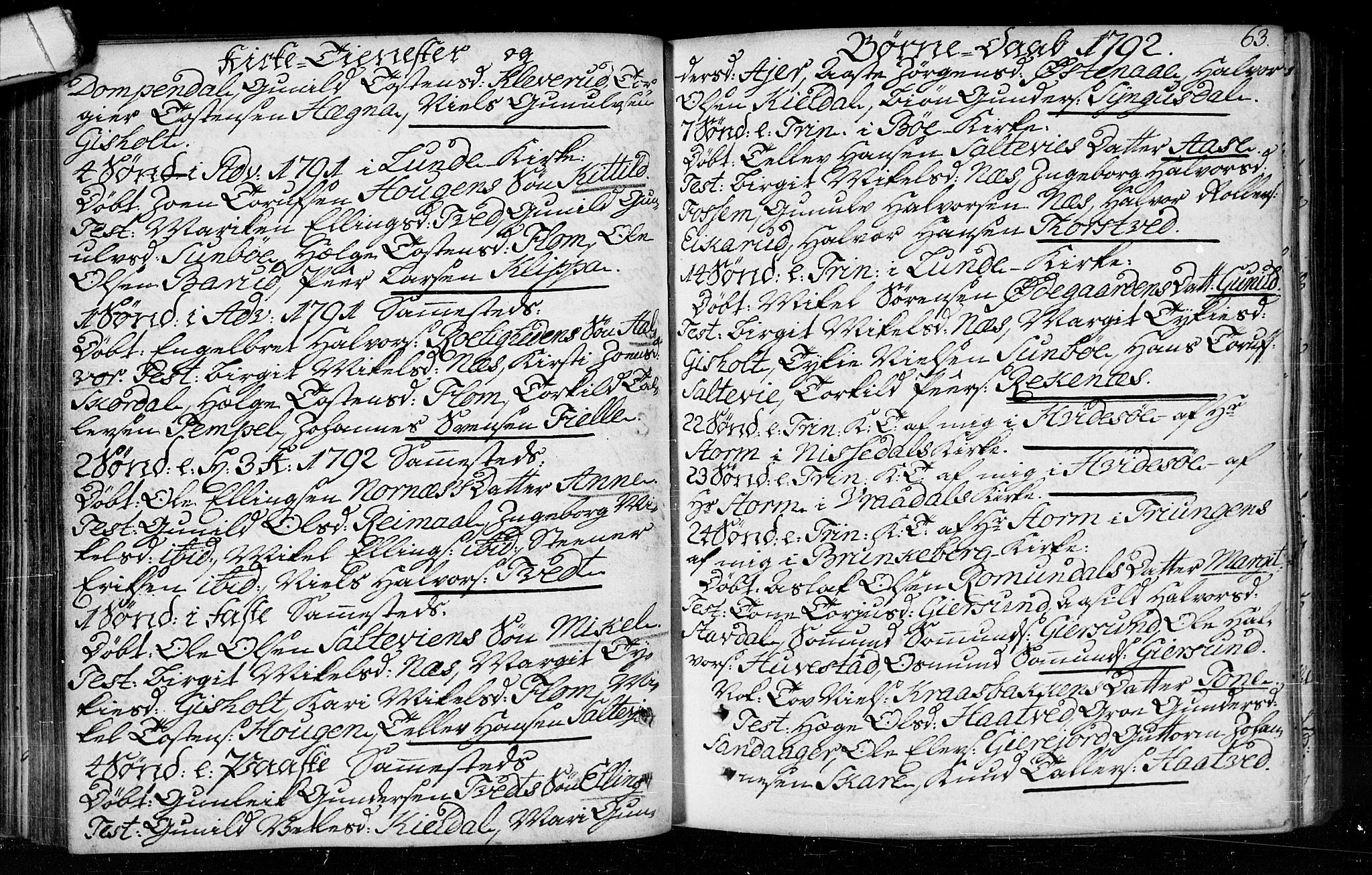 Kviteseid kirkebøker, SAKO/A-276/F/Fa/L0003: Ministerialbok nr. I 3, 1787-1799, s. 63