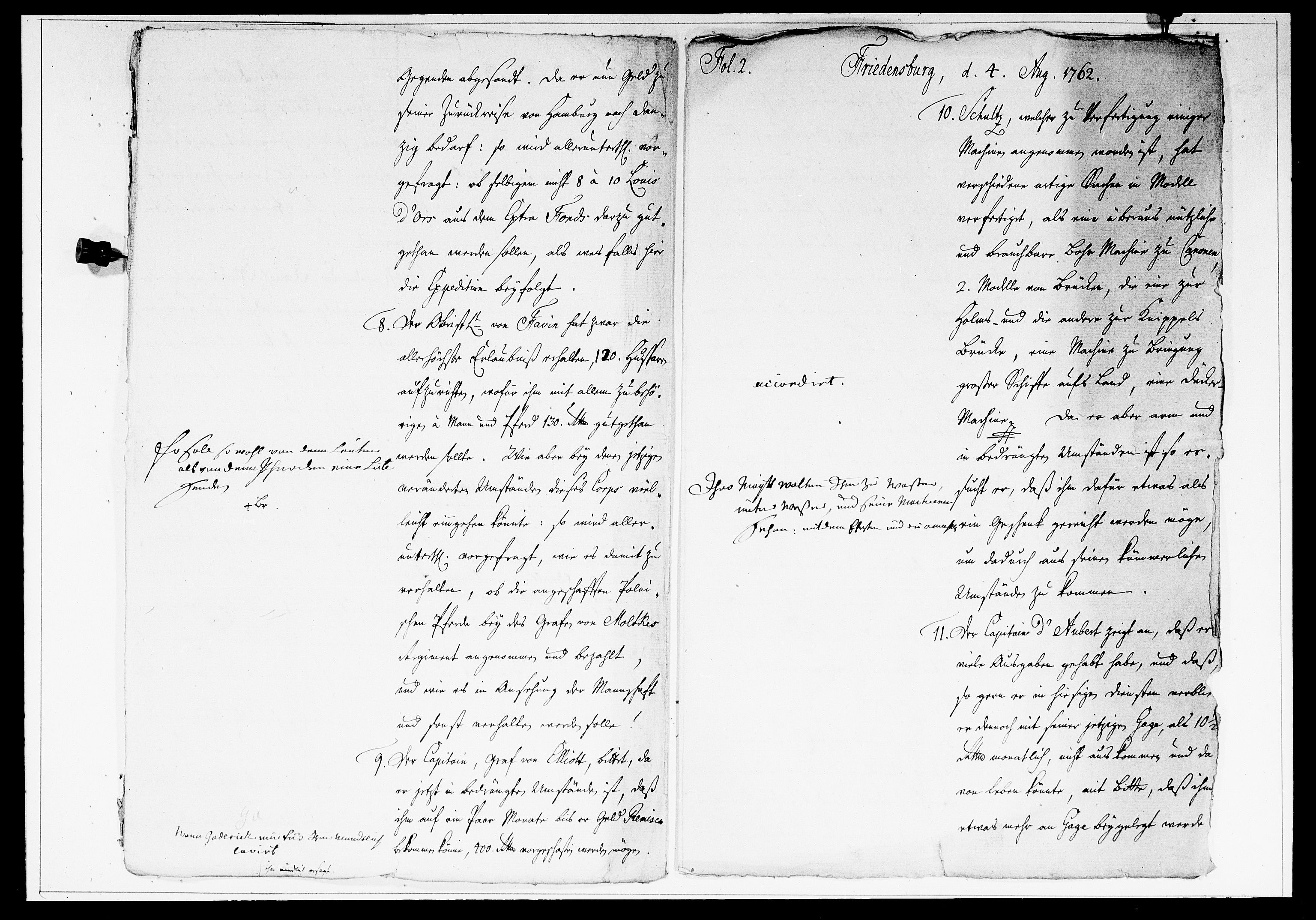 Krigskollegiet, Krigskancelliet, DRA/A-0006/-/1386-1405: Refererede sager, 1762, s. 550