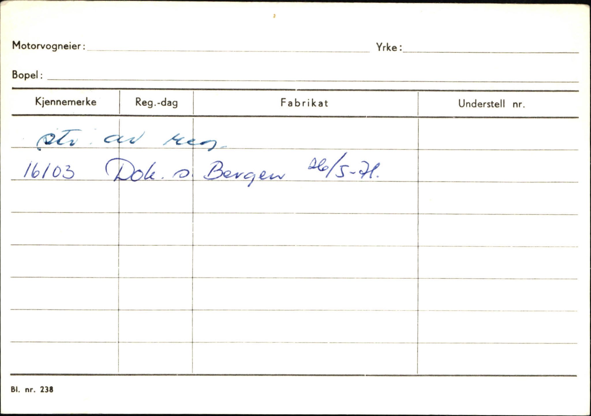 Statens vegvesen, Sogn og Fjordane vegkontor, AV/SAB-A-5301/4/F/L0132: Eigarregister Askvoll A-Å. Balestrand A-Å, 1945-1975, s. 1457