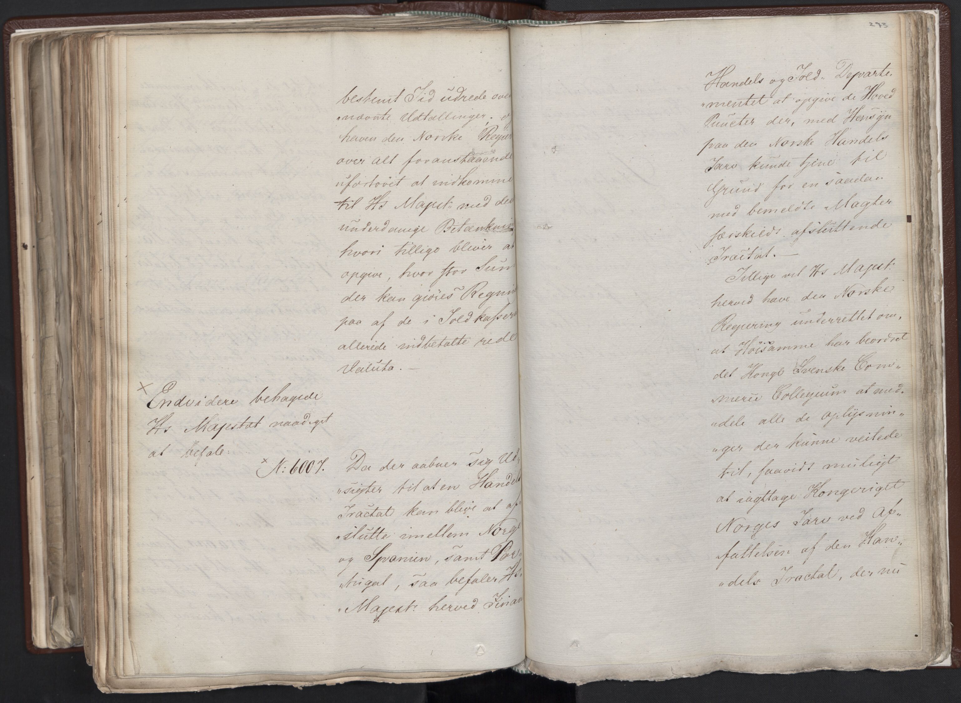 Statsrådssekretariatet, AV/RA-S-1001/A/Ab/L0012: Kgl. res. nr. 5679-6008 II, 1821, s. 272b-273a