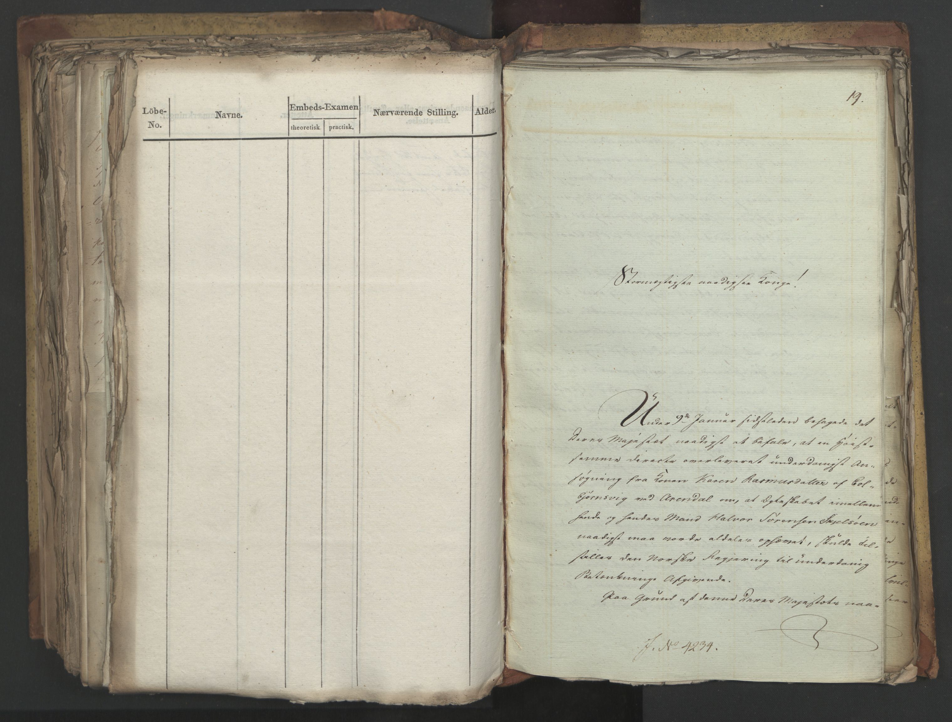 Statsrådsavdelingen i Stockholm, AV/RA-S-1003/D/Da/L0050: Regjeringsinnstillinger nr. 4087-4309, 1826, s. 494
