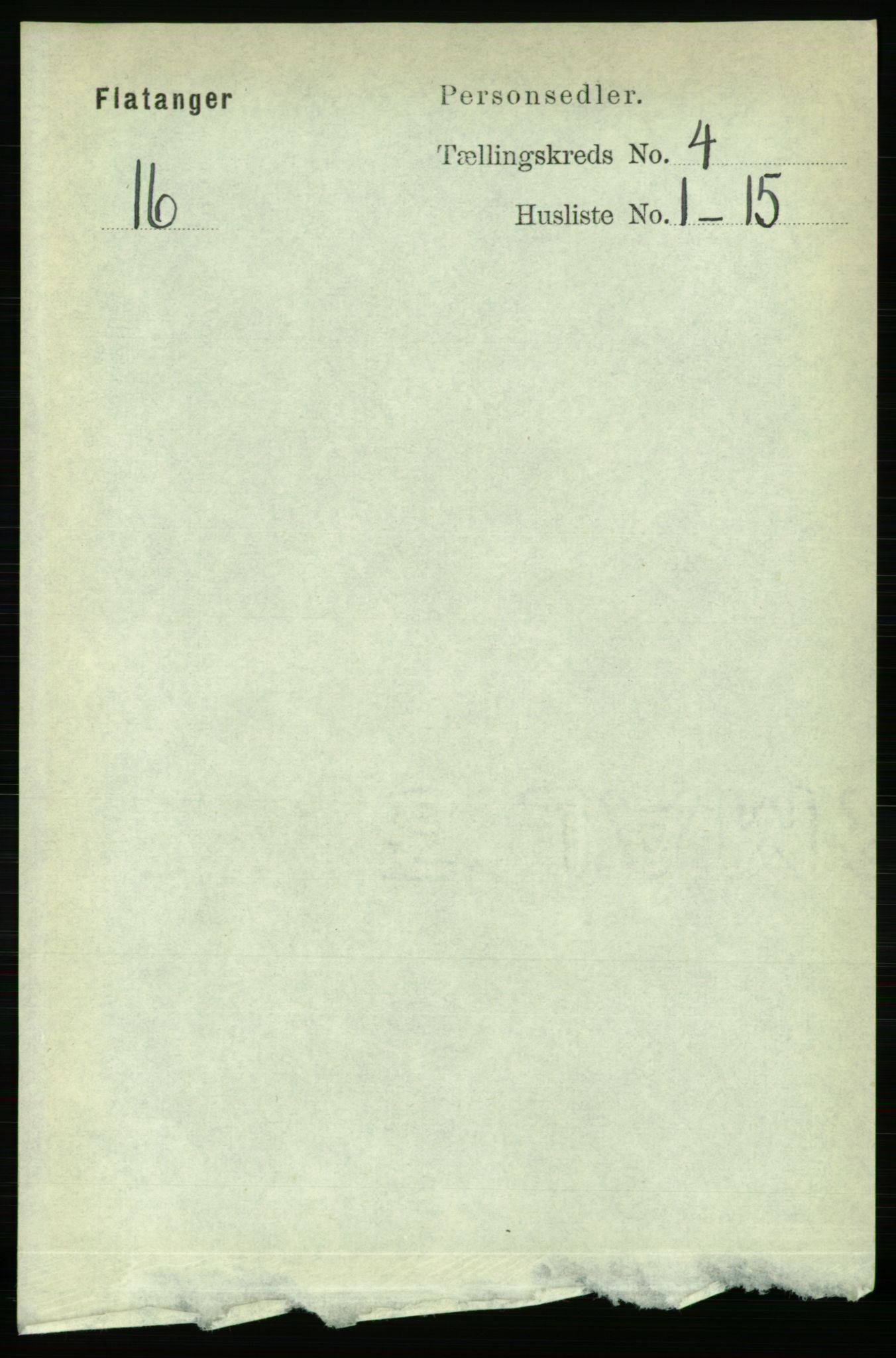 RA, Folketelling 1891 for 1749 Flatanger herred, 1891, s. 1763