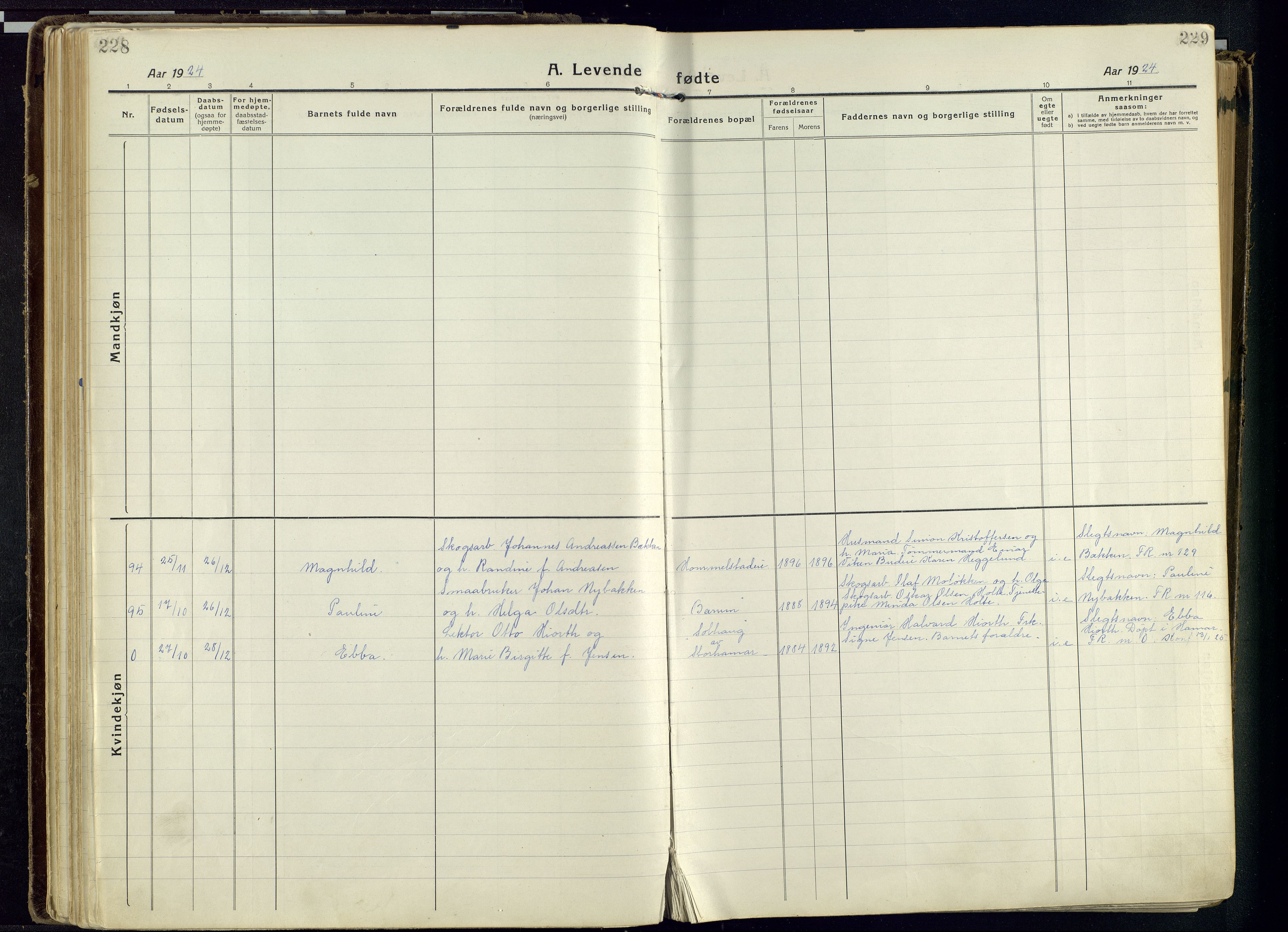 Vang prestekontor, Hedmark, SAH/PREST-008/H/Ha/Haa/L0022: Ministerialbok nr. 22, 1918-1944, s. 228-229