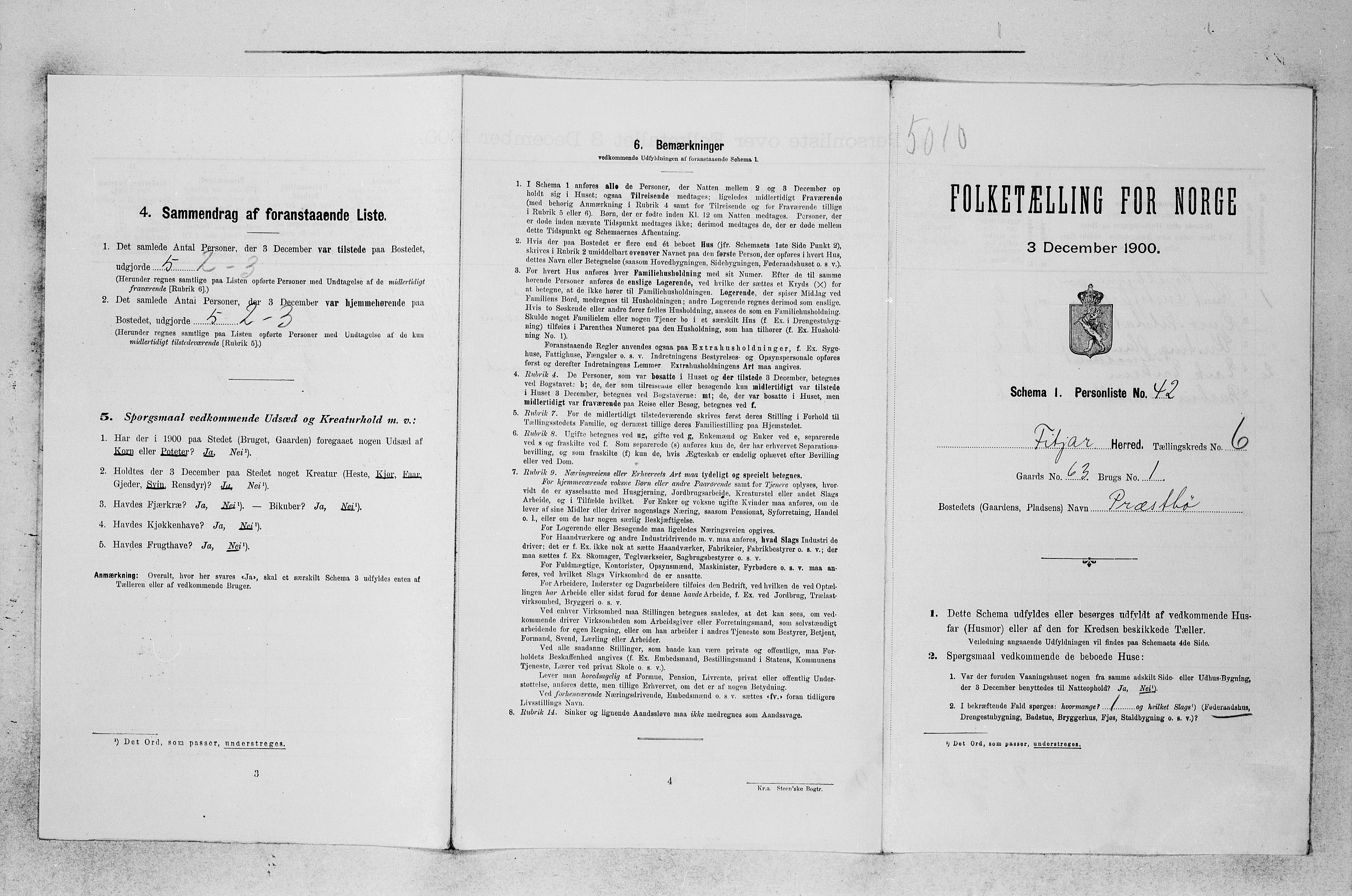 SAB, Folketelling 1900 for 1222 Fitjar herred, 1900, s. 661