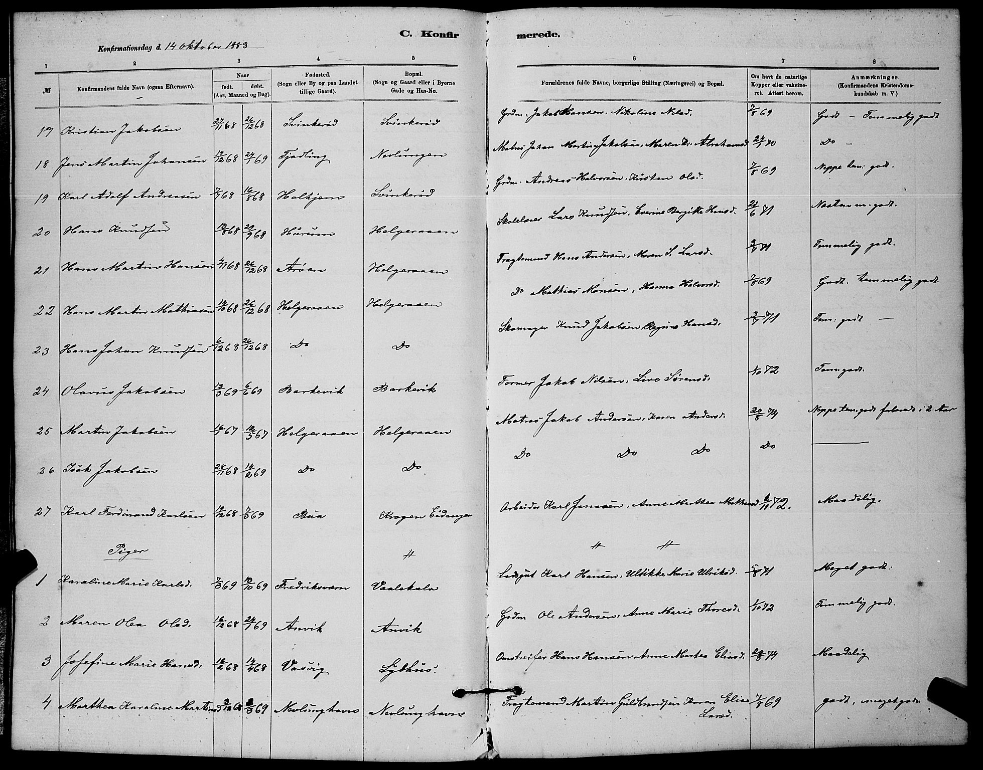 Brunlanes kirkebøker, AV/SAKO-A-342/G/Gb/L0002: Klokkerbok nr. II 2, 1878-1902