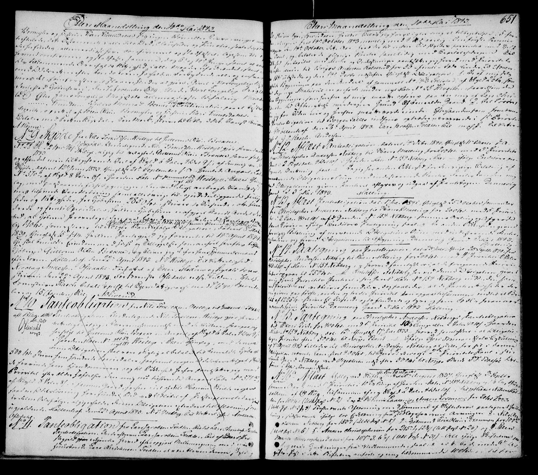 Eiker, Modum og Sigdal sorenskriveri, SAKO/A-123/G/Ga/Gaa/L0011b: Pantebok nr. I 11b, 1842-1844, s. 651