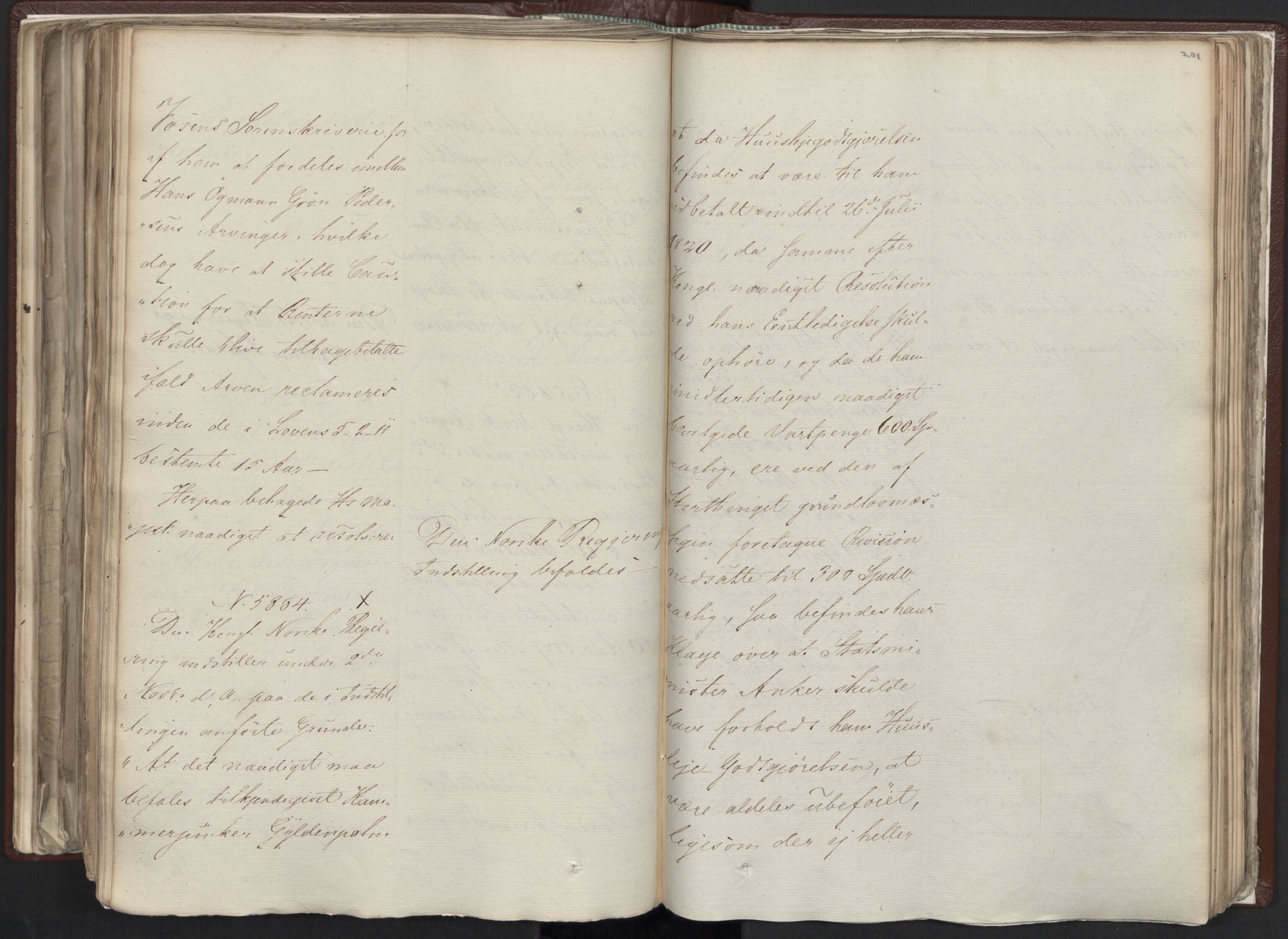 Statsrådssekretariatet, AV/RA-S-1001/A/Ab/L0012: Kgl. res. nr. 5679-6008 II, 1821, s. 200b-201a