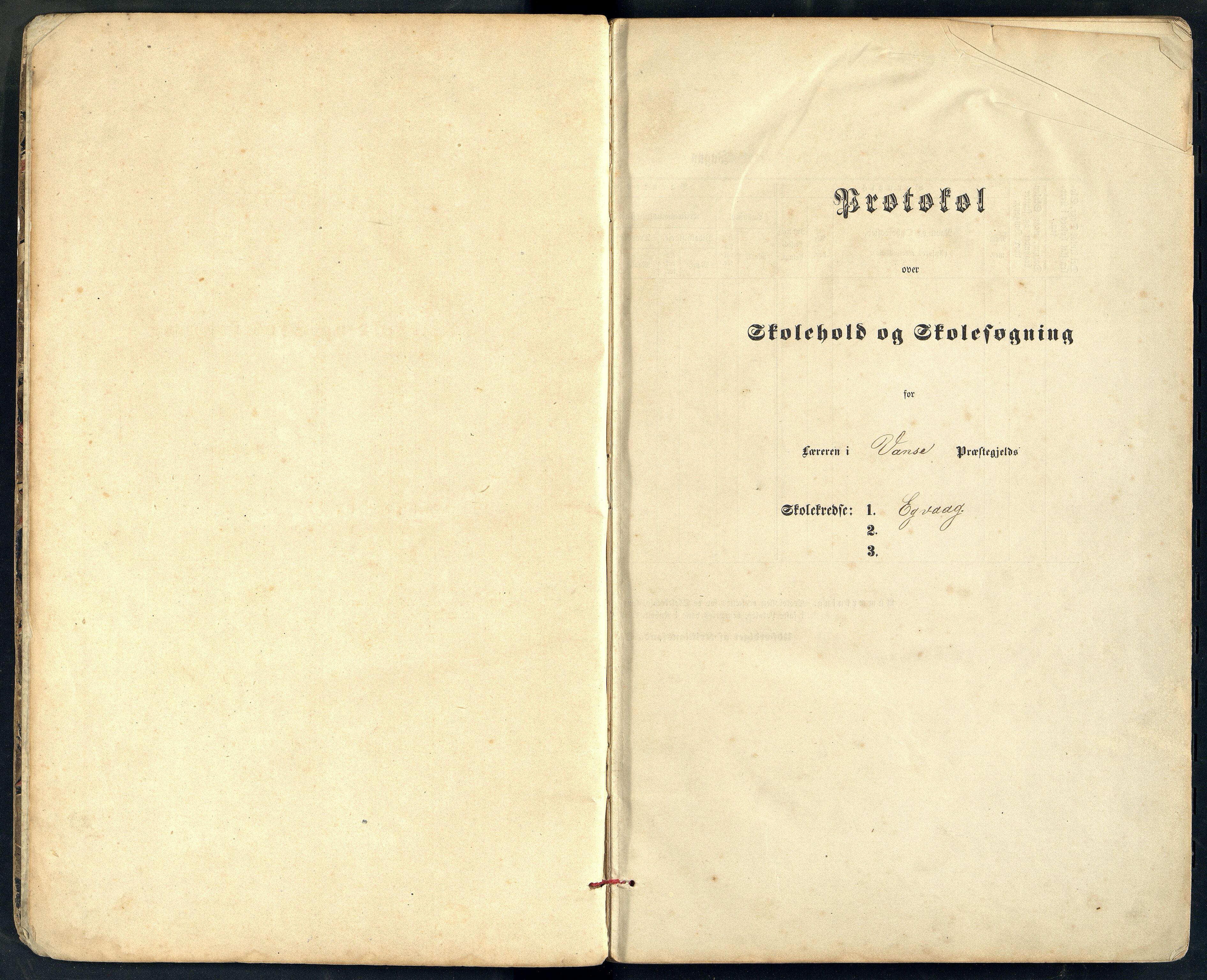 Lista kommune - Eikvåg Skole, ARKSOR/1003LI551/H/L0001: Skoleprotokoll, 1867-1888