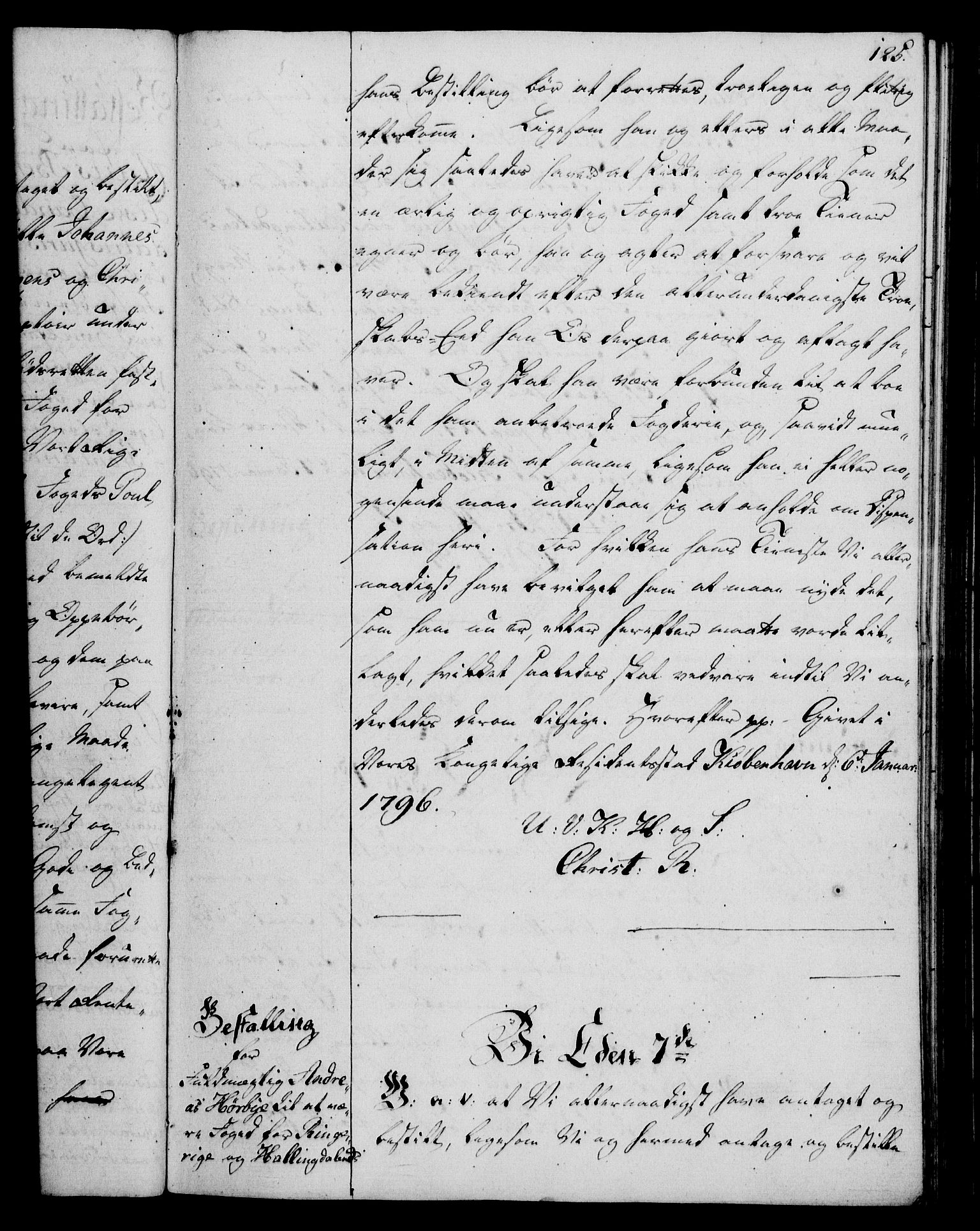 Rentekammeret, Kammerkanselliet, RA/EA-3111/G/Gg/Gge/L0006: Norsk bestallingsprotokoll med register (merket RK 53.30), 1773-1814, s. 125