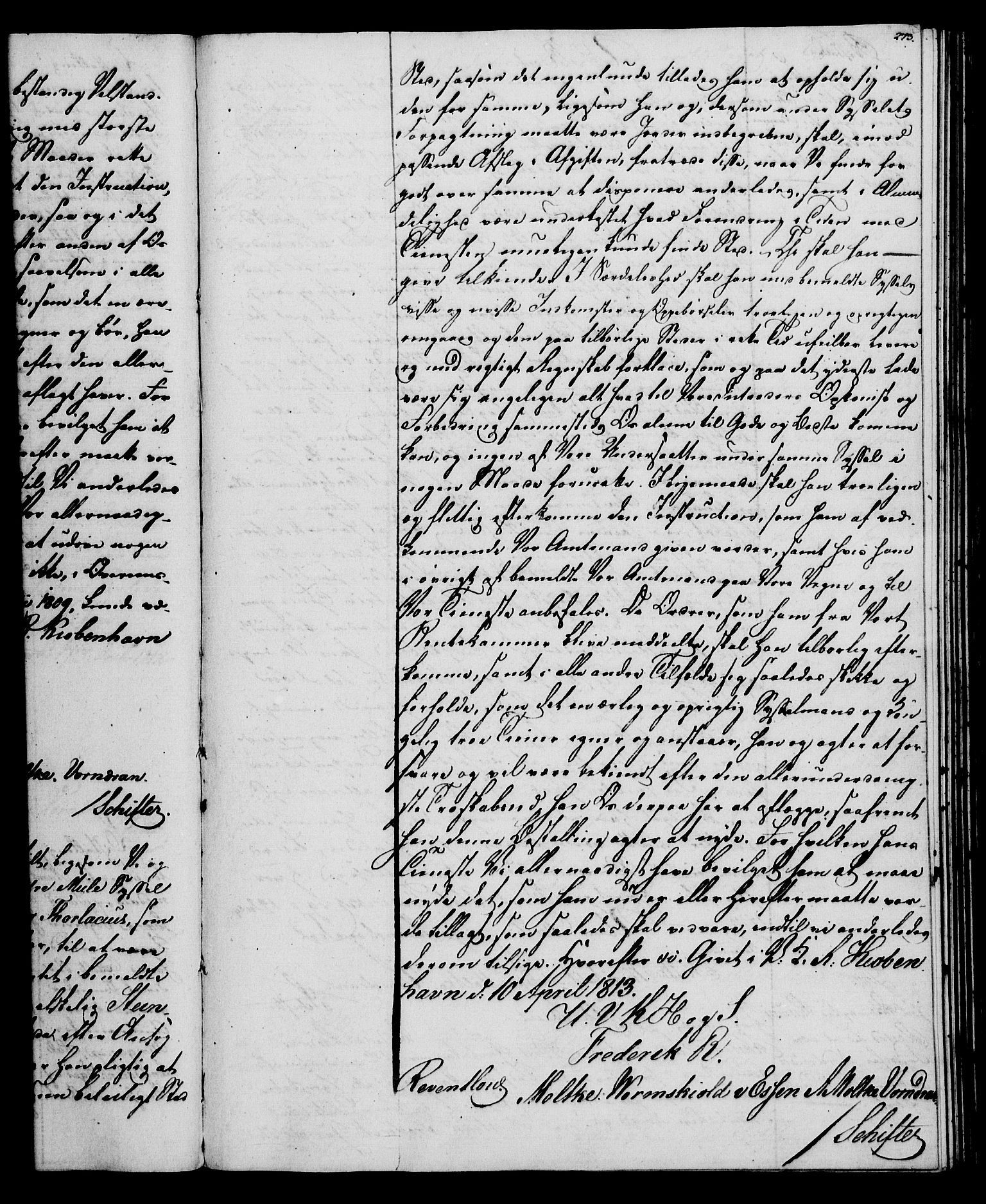 Rentekammeret, Kammerkanselliet, RA/EA-3111/G/Gg/Gge/L0006: Norsk bestallingsprotokoll med register (merket RK 53.30), 1773-1814, s. 273