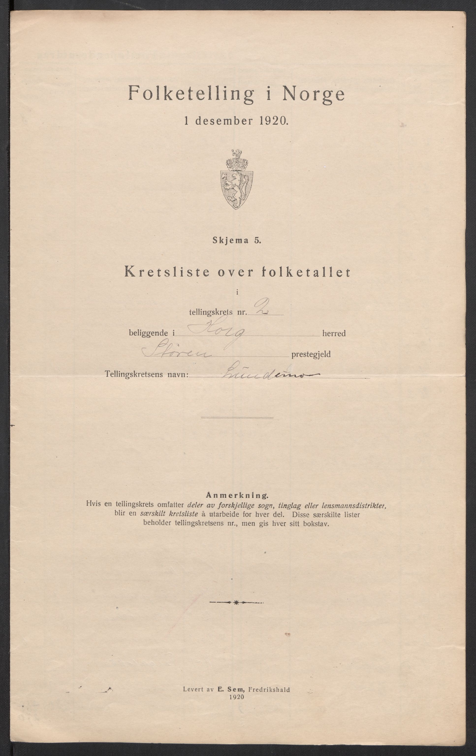 SAT, Folketelling 1920 for 1650 Horg herred, 1920, s. 10