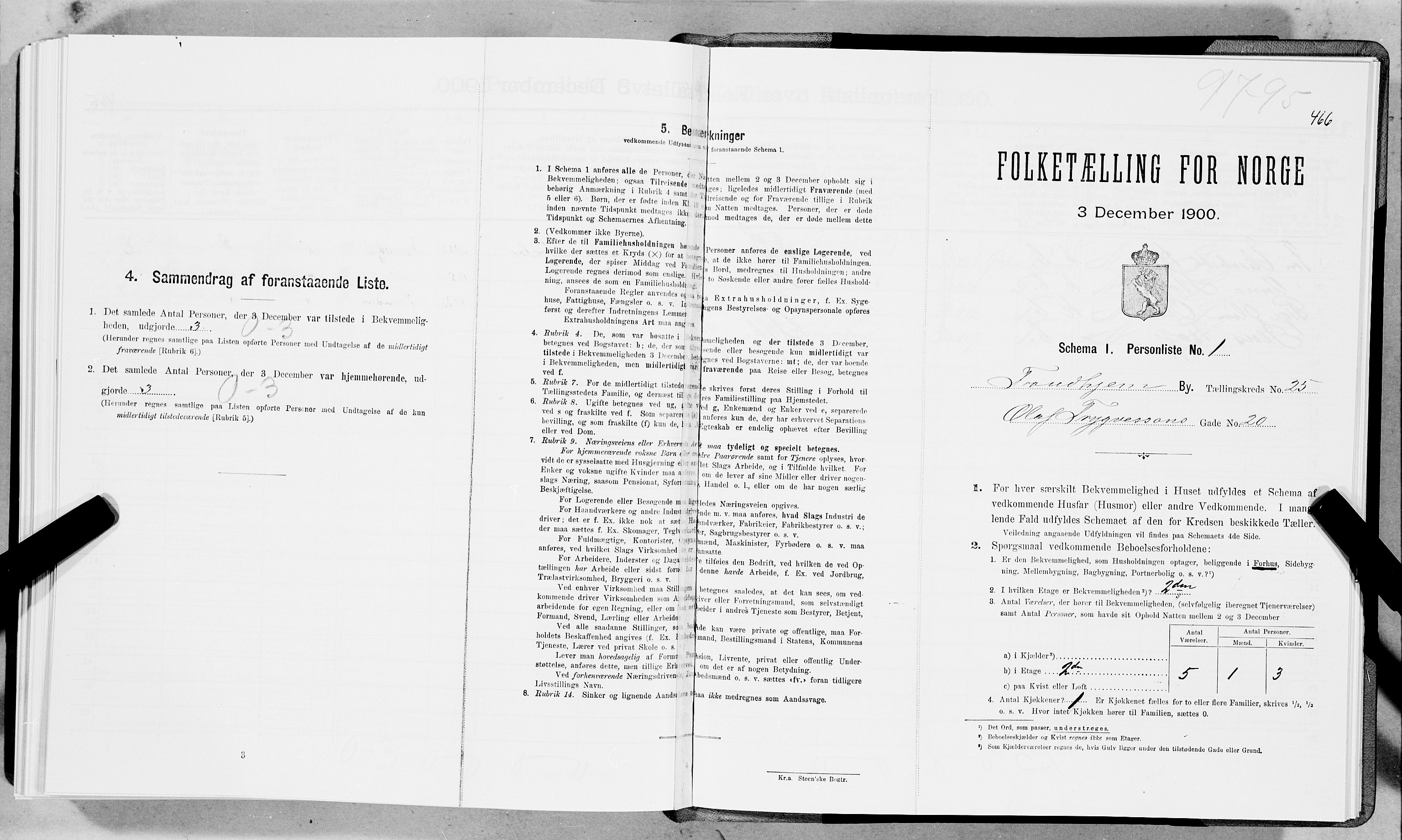 SAT, Folketelling 1900 for 1601 Trondheim kjøpstad, 1900, s. 3951