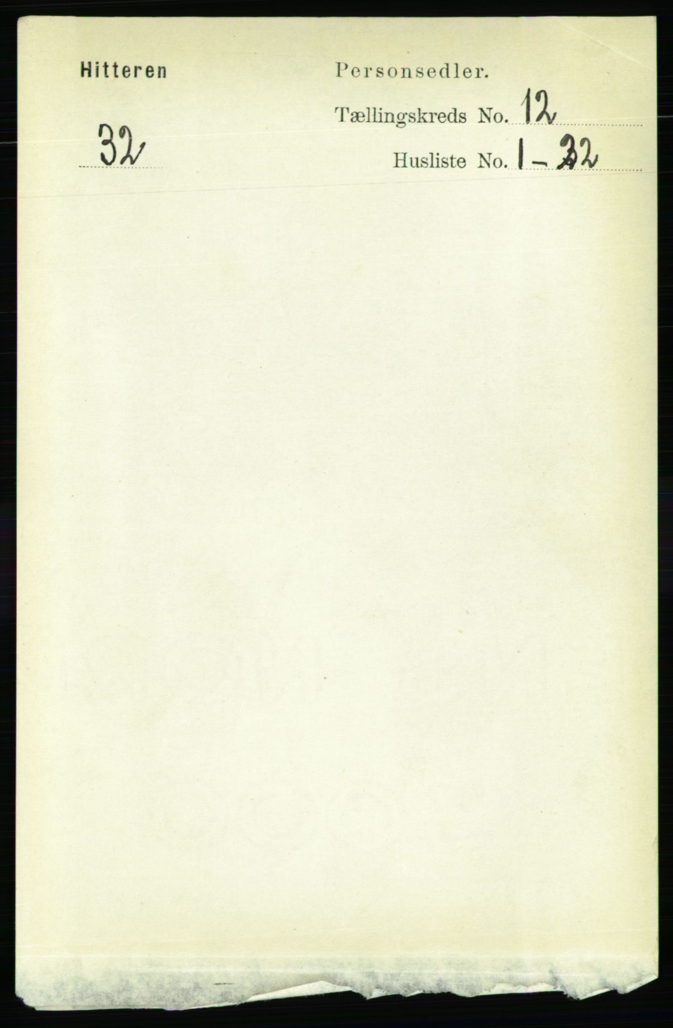 RA, Folketelling 1891 for 1617 Hitra herred, 1891, s. 2562