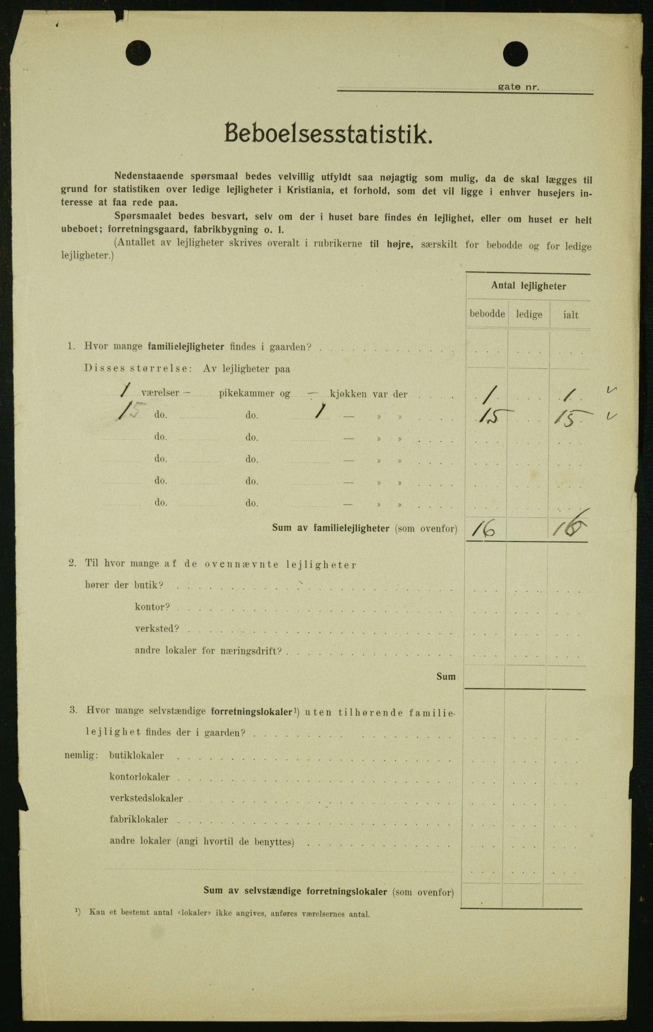 OBA, Kommunal folketelling 1.2.1909 for Kristiania kjøpstad, 1909, s. 21280