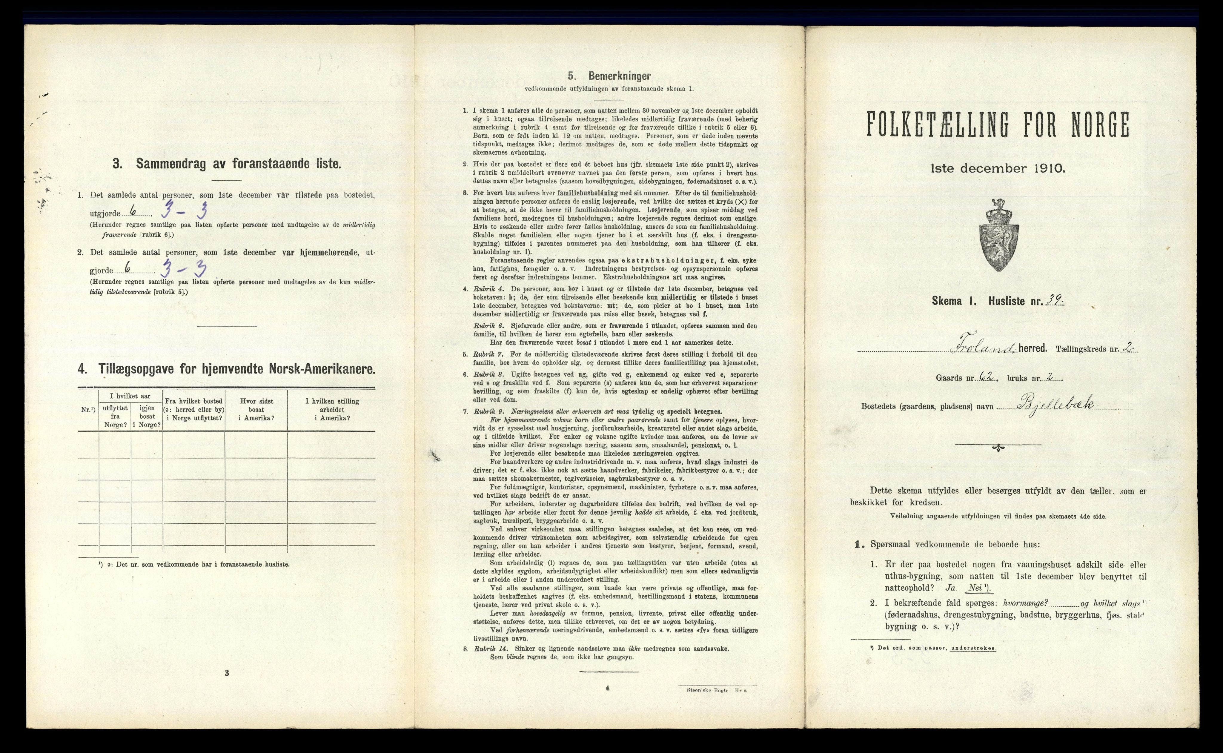 RA, Folketelling 1910 for 0919 Froland herred, 1910, s. 166