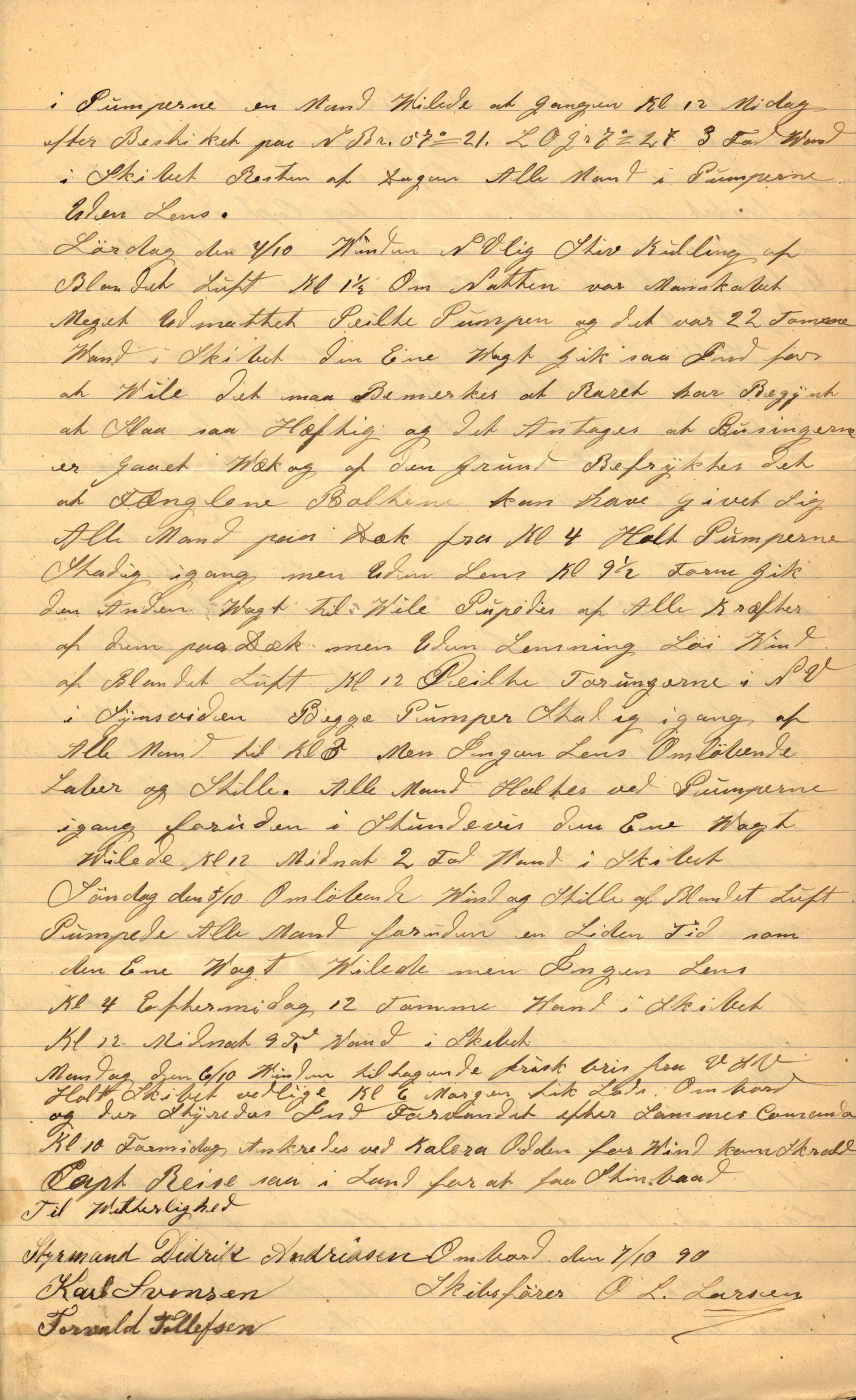 Pa 63 - Østlandske skibsassuranceforening, VEMU/A-1079/G/Ga/L0025/0007: Havaridokumenter / Terpsichore, Terra, Nova, 1890, s. 34