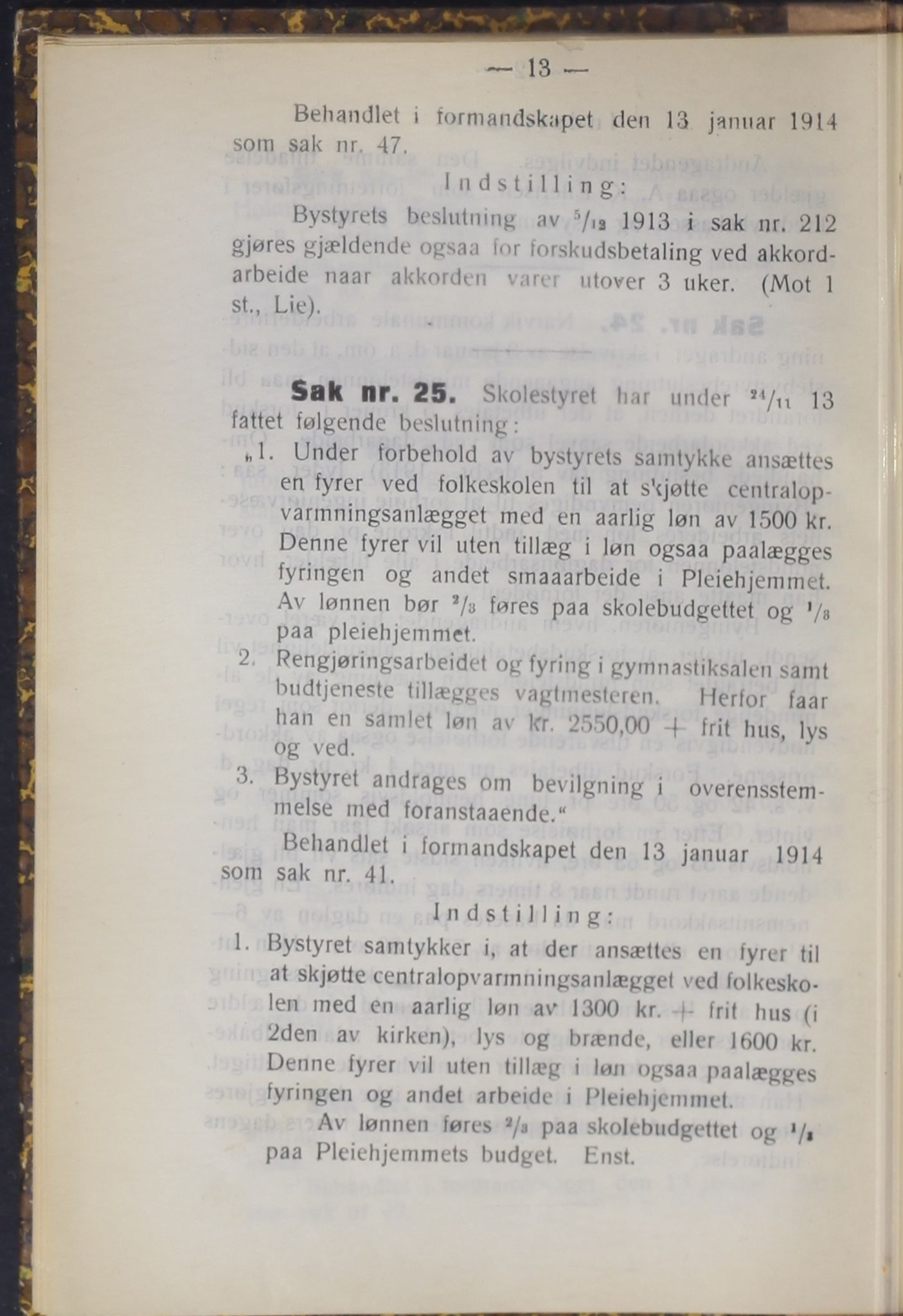 Narvik kommune. Formannskap , AIN/K-18050.150/A/Ab/L0004: Møtebok, 1914