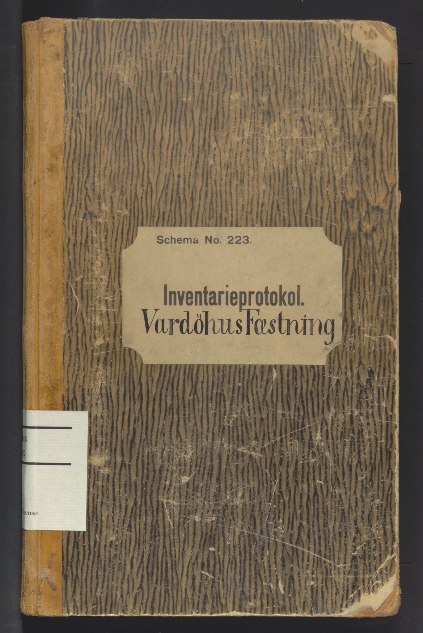 Vardøhus festning, SATØ/S-0036/Rx/L0292: Inventarprotokoller og -lister (før 1891, se journalsakene, jf. besiktelser). Med register., 1911-1915