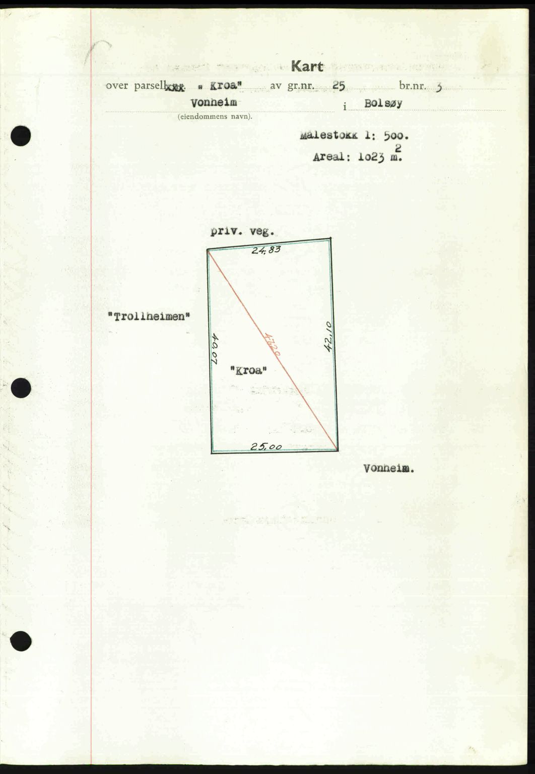 Romsdal sorenskriveri, SAT/A-4149/1/2/2C: Pantebok nr. A24, 1947-1947, Dagboknr: 3121/1947