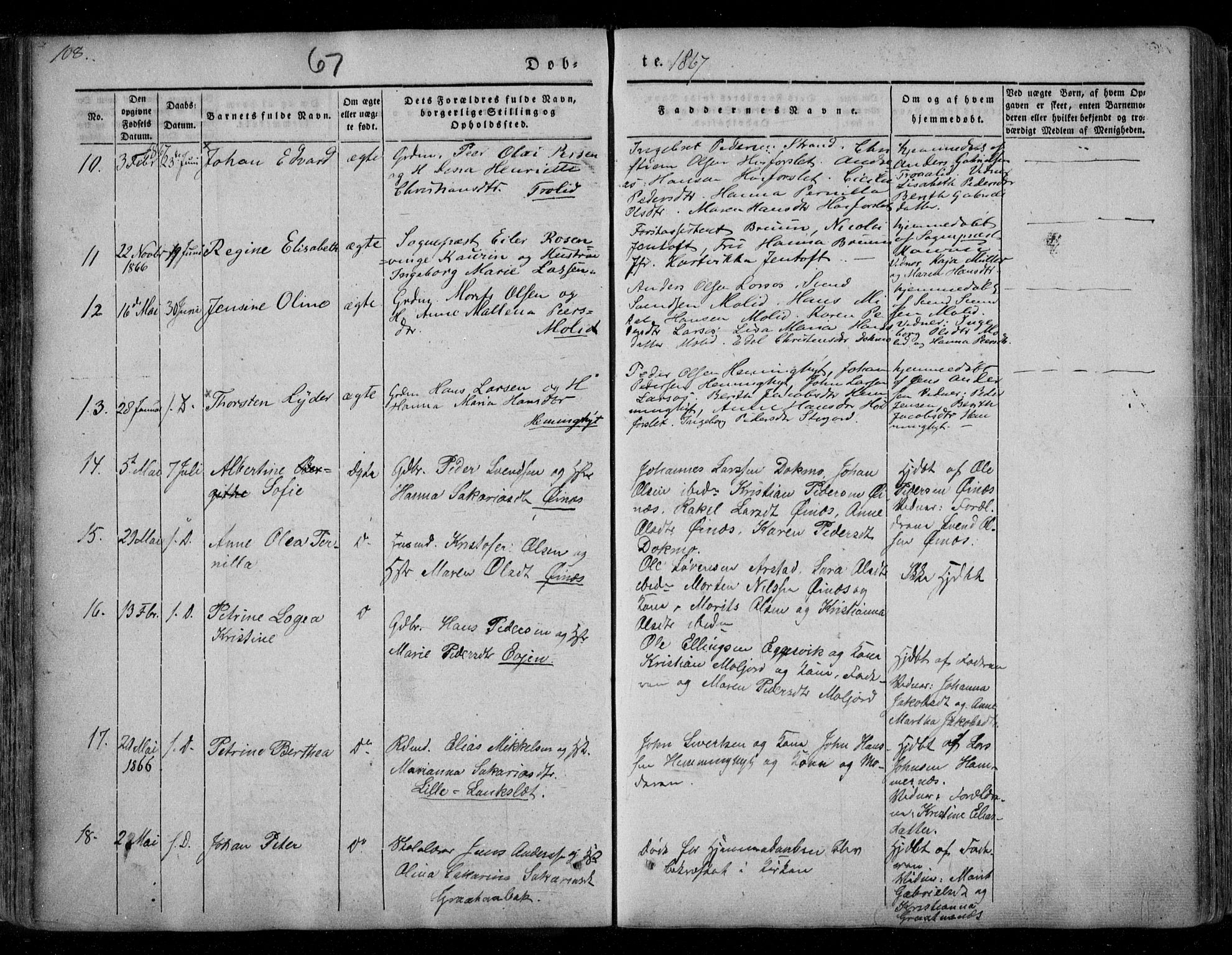 Ministerialprotokoller, klokkerbøker og fødselsregistre - Nordland, SAT/A-1459/846/L0644: Ministerialbok nr. 846A02, 1837-1872, s. 108