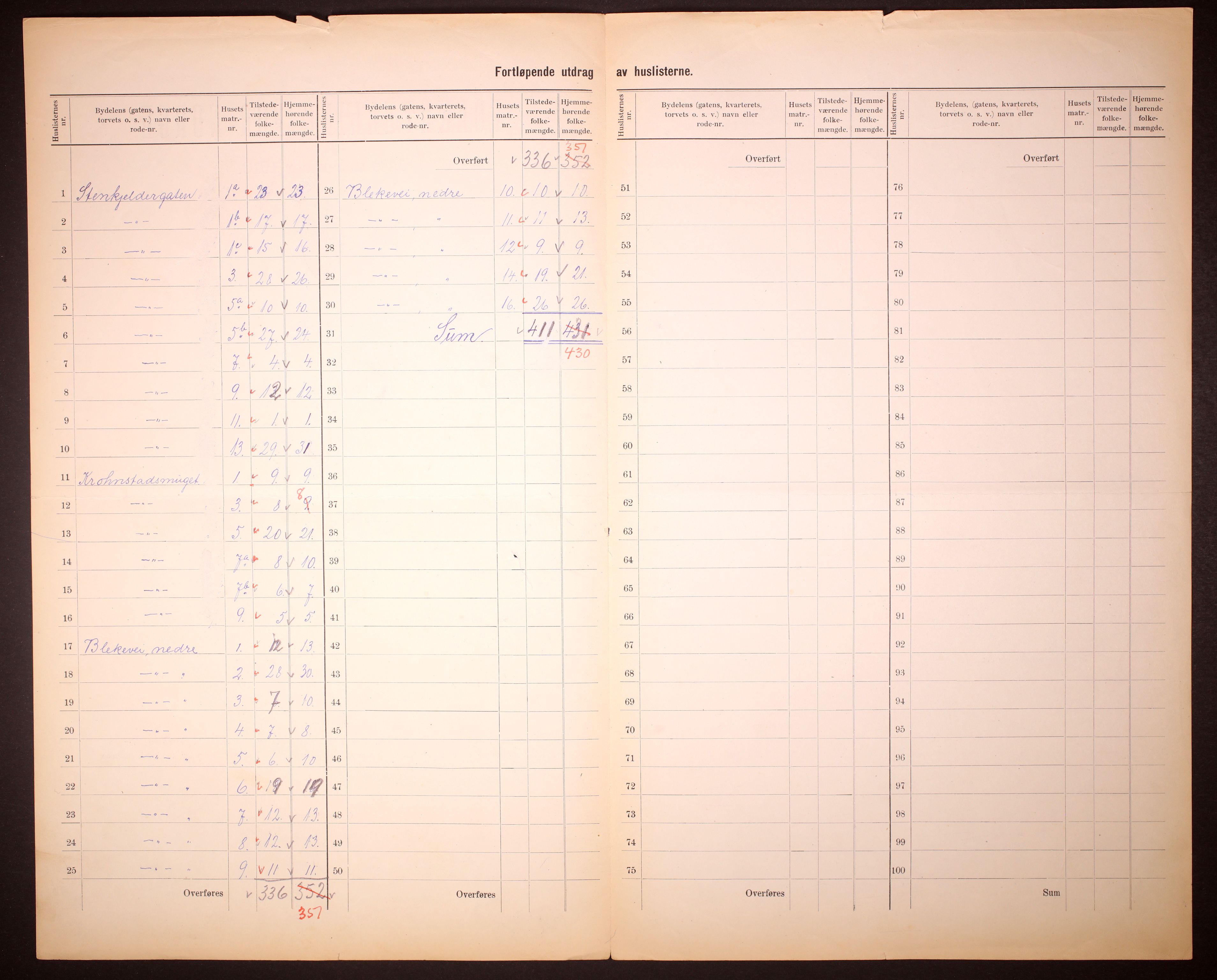 RA, Folketelling 1910 for 1301 Bergen kjøpstad, 1910, s. 279