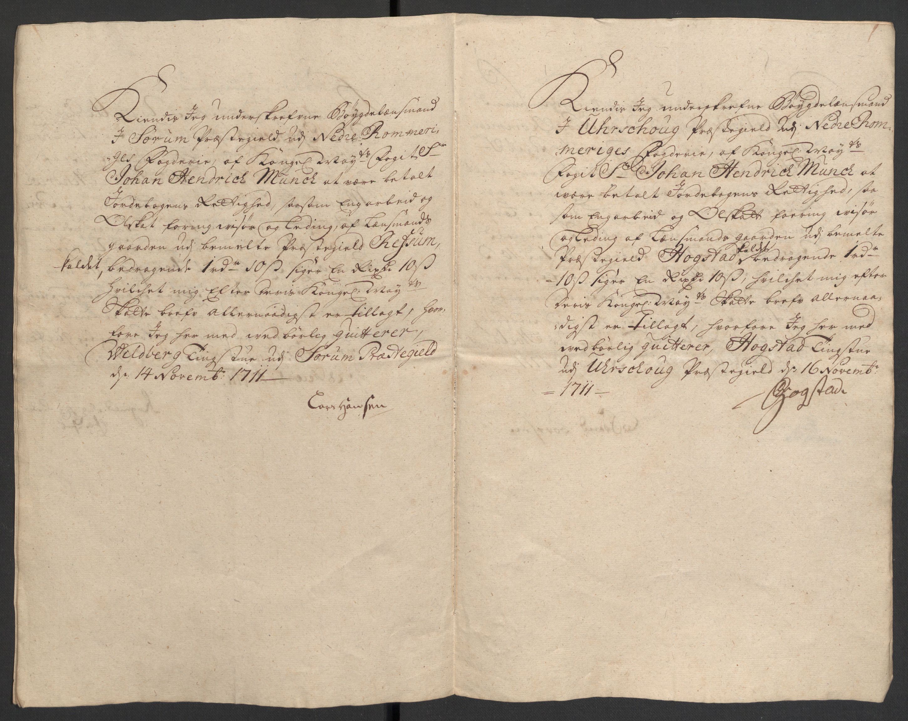 Rentekammeret inntil 1814, Reviderte regnskaper, Fogderegnskap, AV/RA-EA-4092/R11/L0592: Fogderegnskap Nedre Romerike, 1710-1711, s. 420