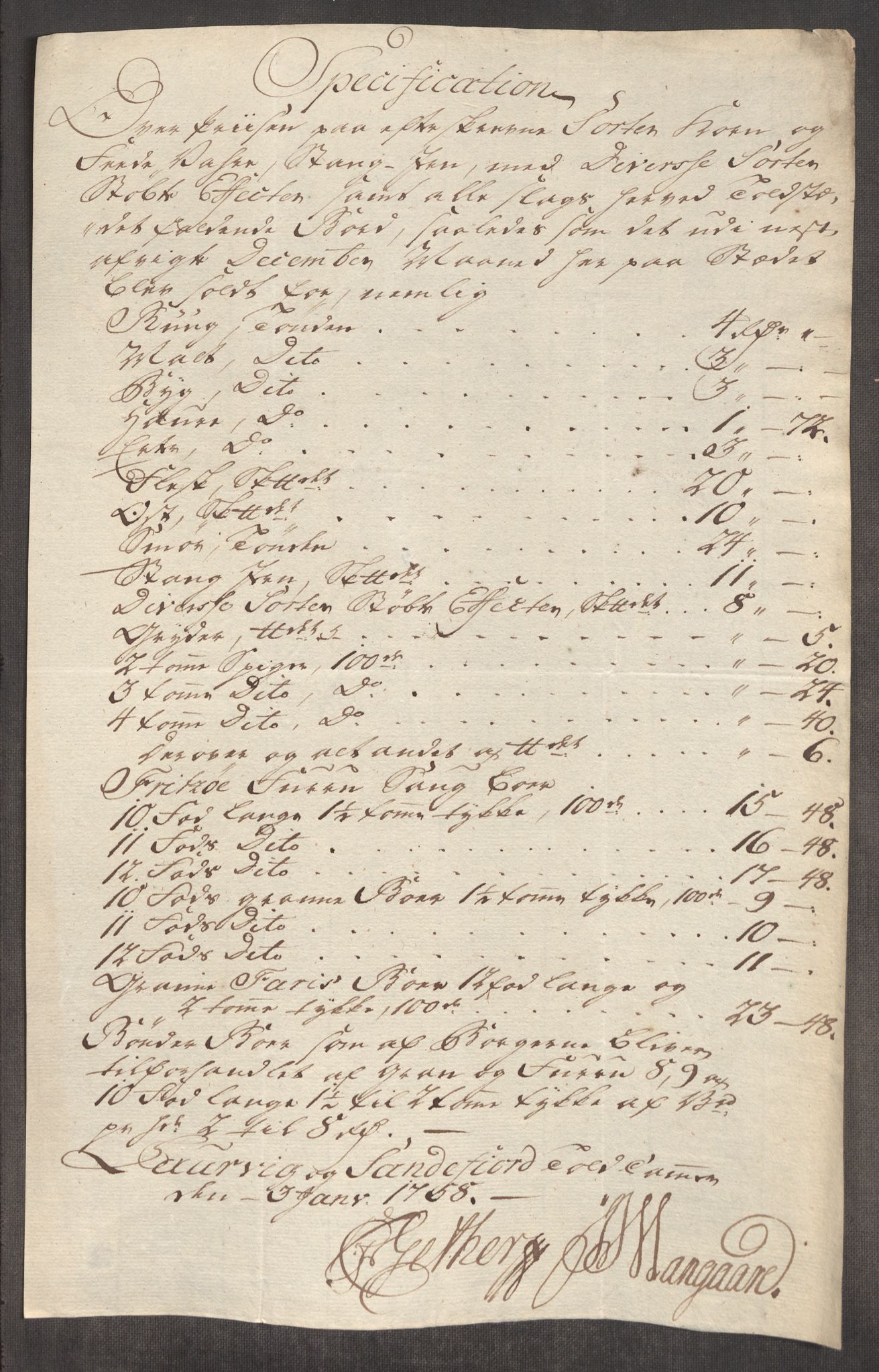 Rentekammeret inntil 1814, Realistisk ordnet avdeling, RA/EA-4070/Oe/L0005: [Ø1]: Priskuranter, 1753-1757, s. 830