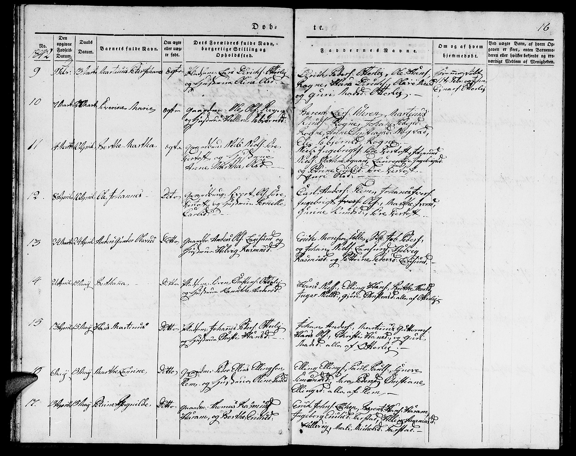 Ministerialprotokoller, klokkerbøker og fødselsregistre - Møre og Romsdal, AV/SAT-A-1454/536/L0507: Klokkerbok nr. 536C02, 1839-1859, s. 16