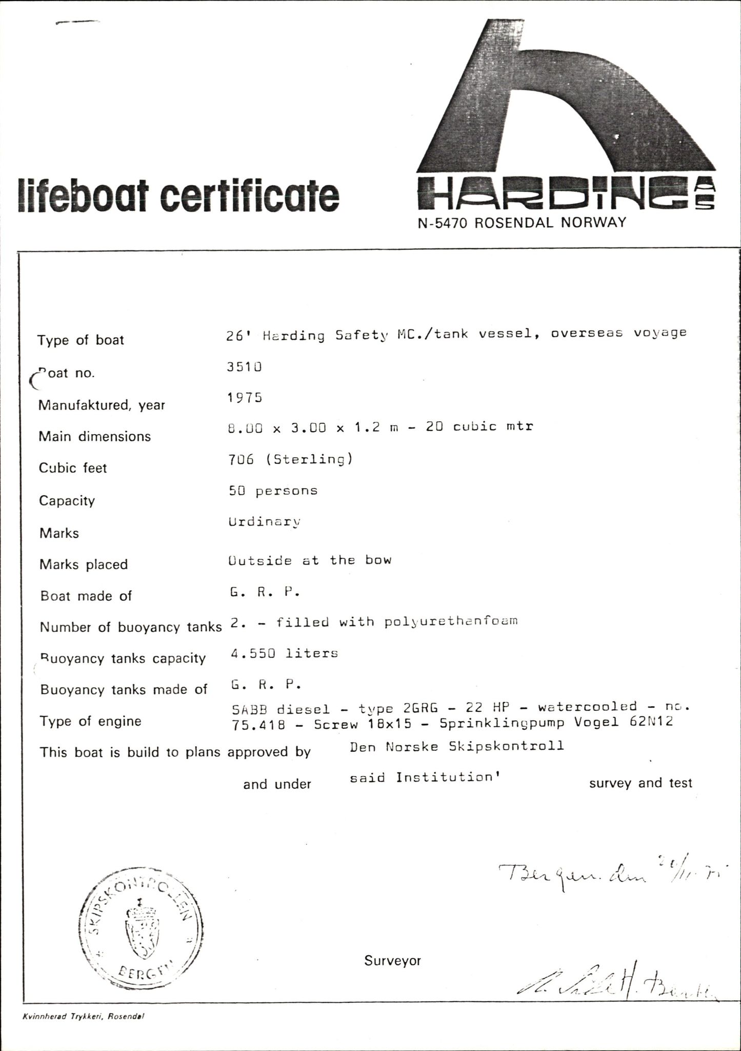 Pa 1503 - Stavanger Drilling AS, SAST/A-101906/2/E/Eb/Eba/L0007: Sak og korrespondanse, 1975-1980