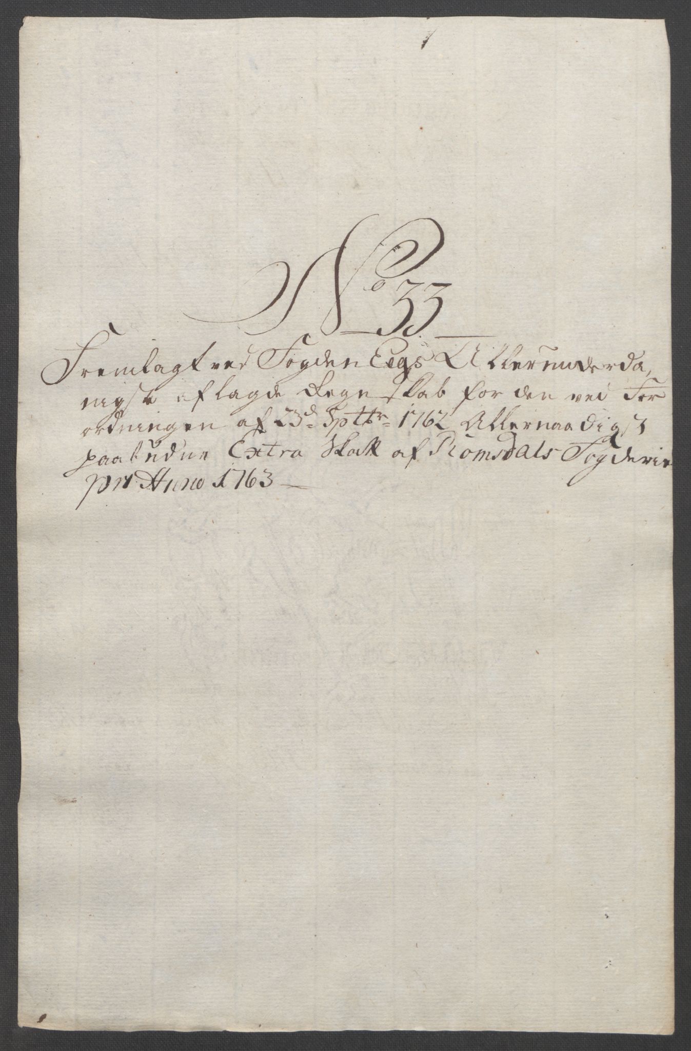 Rentekammeret inntil 1814, Reviderte regnskaper, Fogderegnskap, RA/EA-4092/R55/L3730: Ekstraskatten Romsdal, 1762-1763, s. 434