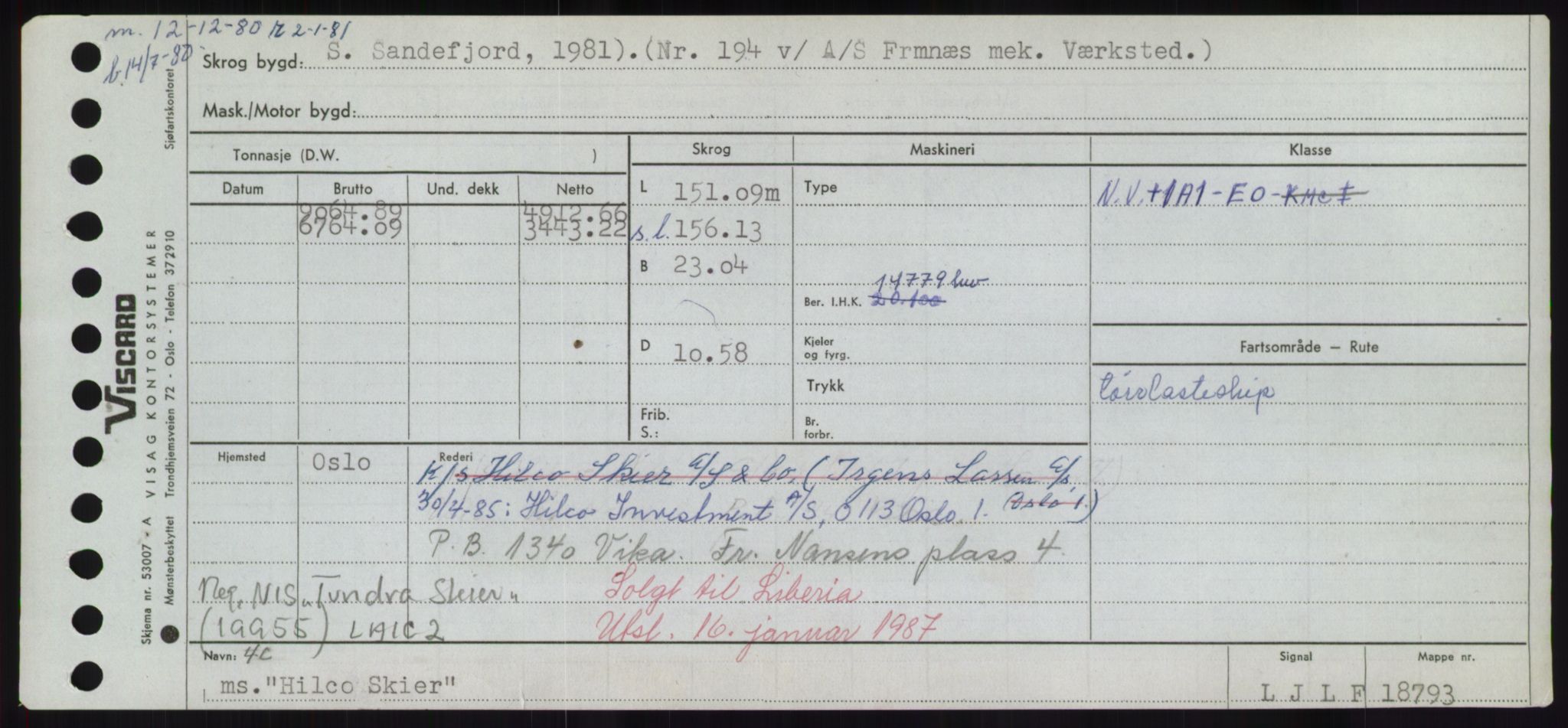 Sjøfartsdirektoratet med forløpere, Skipsmålingen, AV/RA-S-1627/H/Hd/L0016: Fartøy, Hid-Holg, s. 25