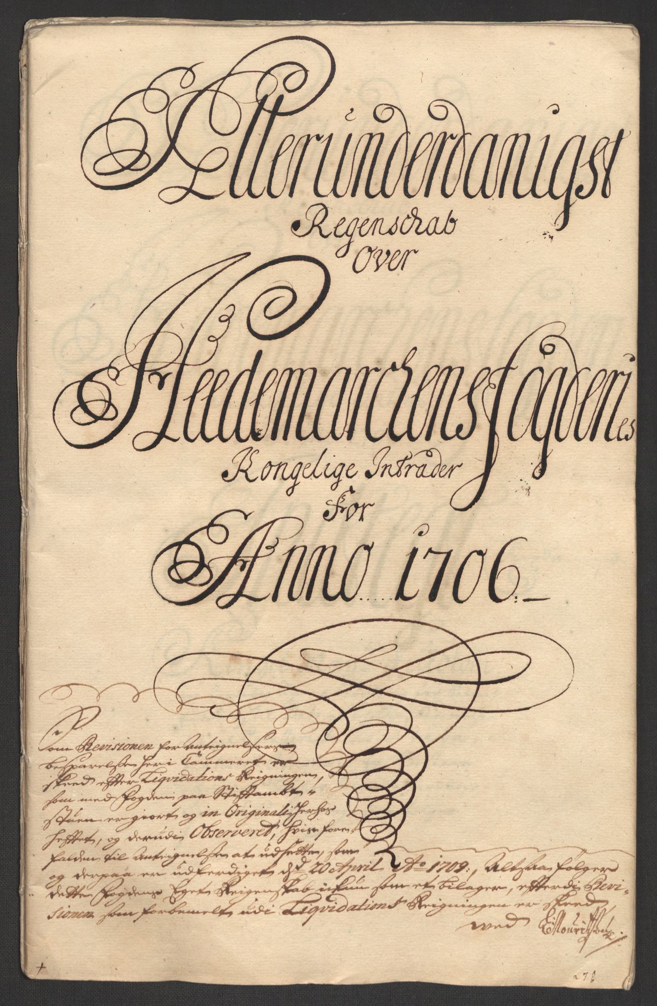 Rentekammeret inntil 1814, Reviderte regnskaper, Fogderegnskap, RA/EA-4092/R16/L1043: Fogderegnskap Hedmark, 1706-1707, s. 3