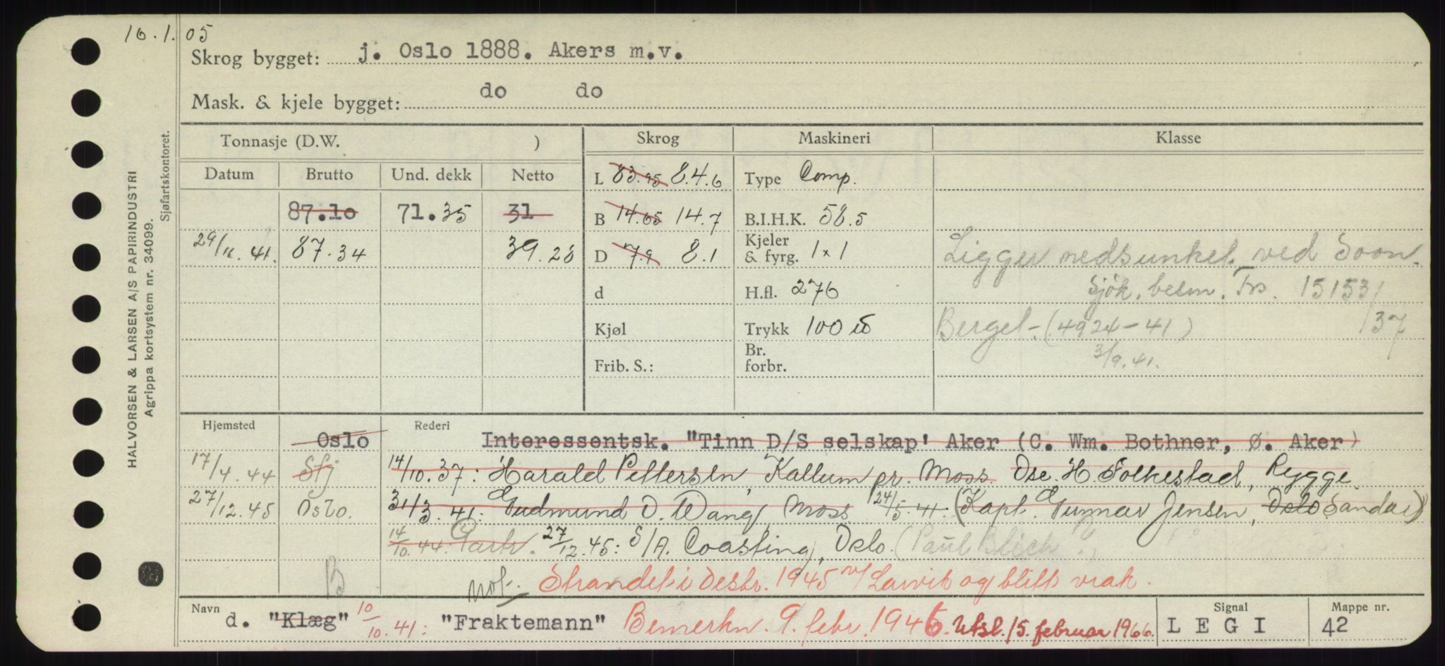 Sjøfartsdirektoratet med forløpere, Skipsmålingen, RA/S-1627/H/Hd/L0011: Fartøy, Fla-Får, s. 253