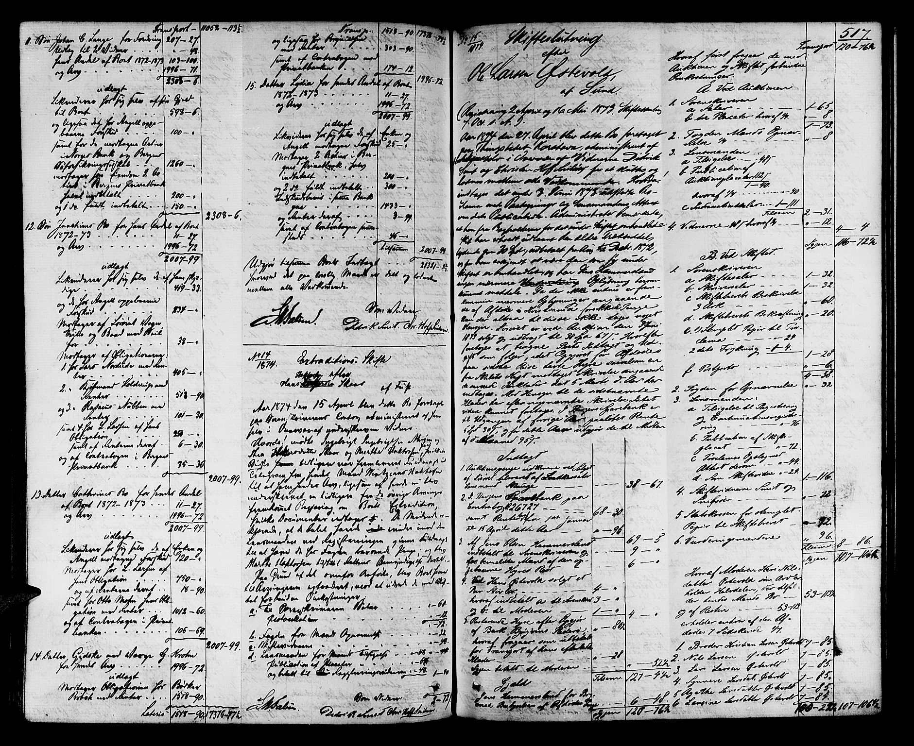 Midhordland sorenskriveri, AV/SAB-A-3001/1/H/Hd/L0004: Skifteutlodningsprotokoll, 1863-1878, s. 516b-517a