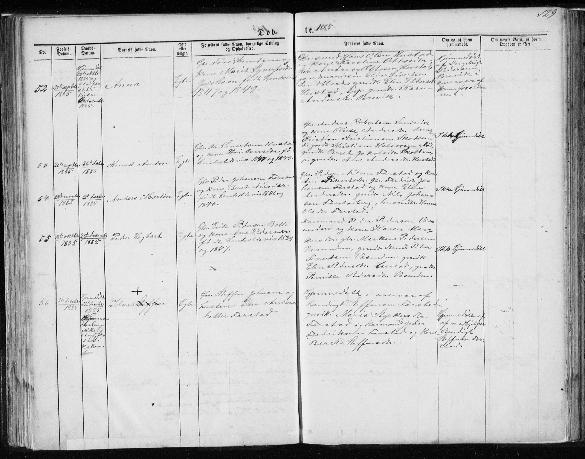 Ministerialprotokoller, klokkerbøker og fødselsregistre - Møre og Romsdal, AV/SAT-A-1454/567/L0782: Klokkerbok nr. 567C02, 1867-1886, s. 129