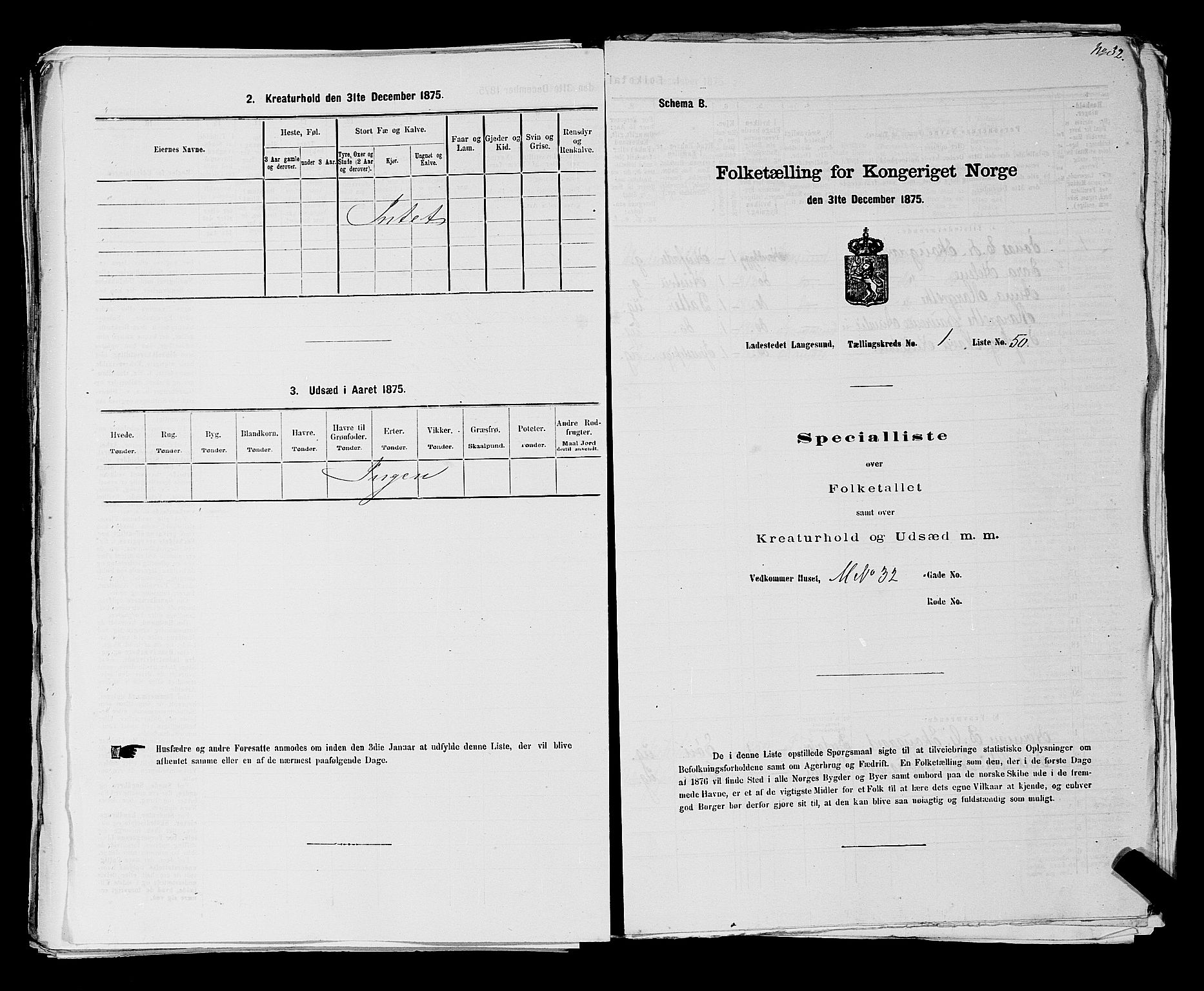 SAKO, Folketelling 1875 for 0802B Bamble prestegjeld, Langesund ladested, 1875, s. 114