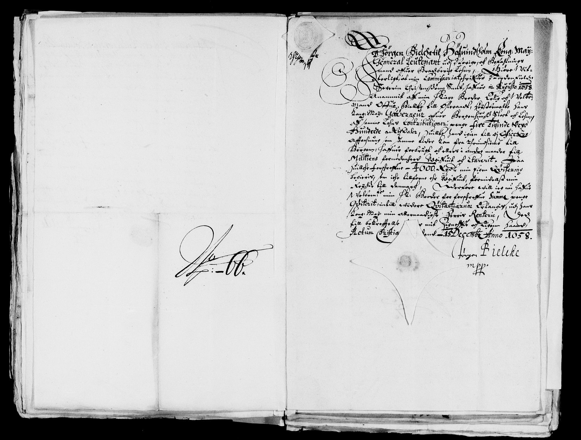 Rentekammeret inntil 1814, Reviderte regnskaper, Lensregnskaper, AV/RA-EA-5023/R/Rb/Rbt/L0141: Bergenhus len, 1657-1659