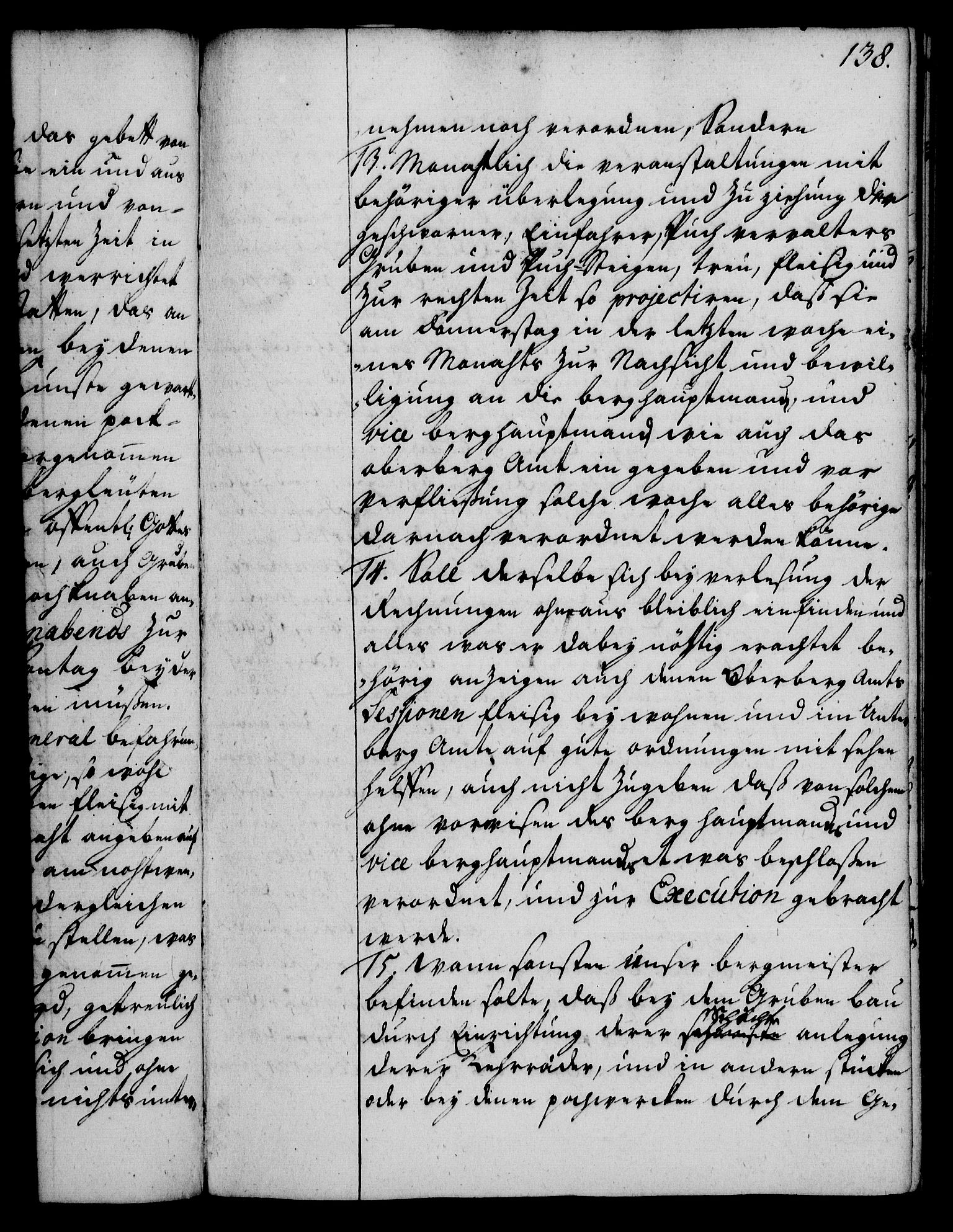 Rentekammeret, Kammerkanselliet, RA/EA-3111/G/Gg/Gge/L0002: Norsk bestallingsprotokoll med register (merket RK 53.26), 1730-1744, s. 138