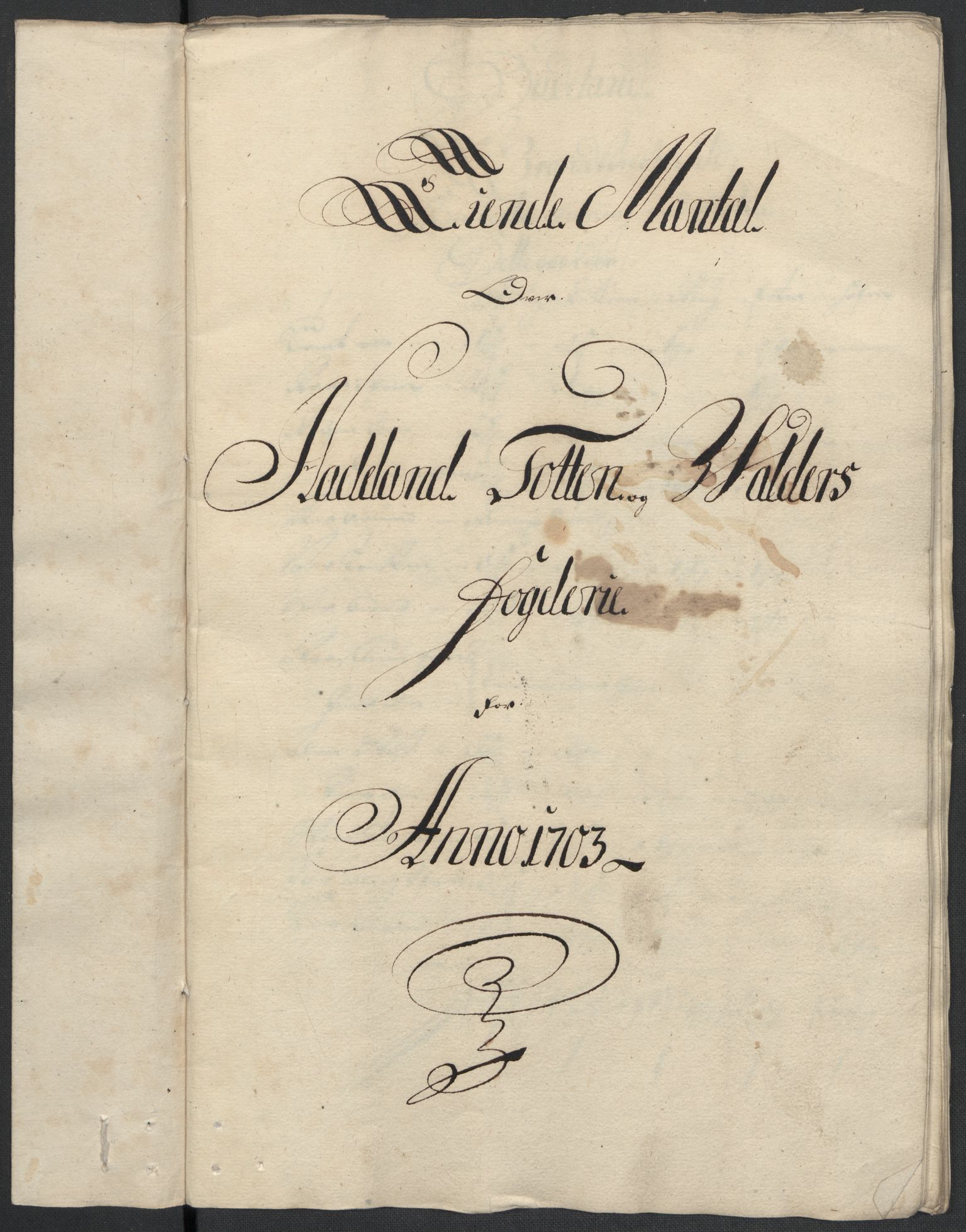 Rentekammeret inntil 1814, Reviderte regnskaper, Fogderegnskap, RA/EA-4092/R18/L1301: Fogderegnskap Hadeland, Toten og Valdres, 1703, s. 28