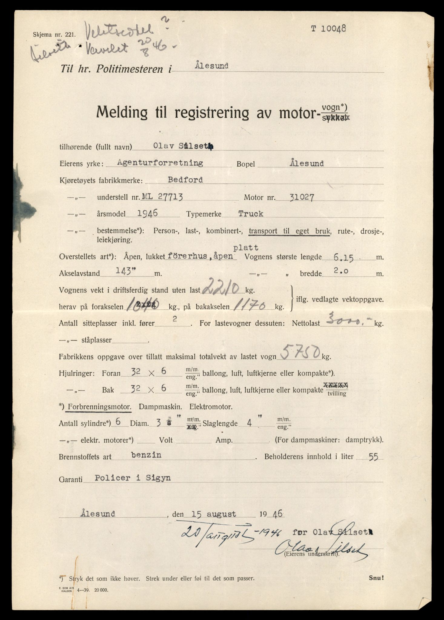 Møre og Romsdal vegkontor - Ålesund trafikkstasjon, AV/SAT-A-4099/F/Fe/L0035: Registreringskort for kjøretøy T 12653 - T 12829, 1927-1998, s. 2736