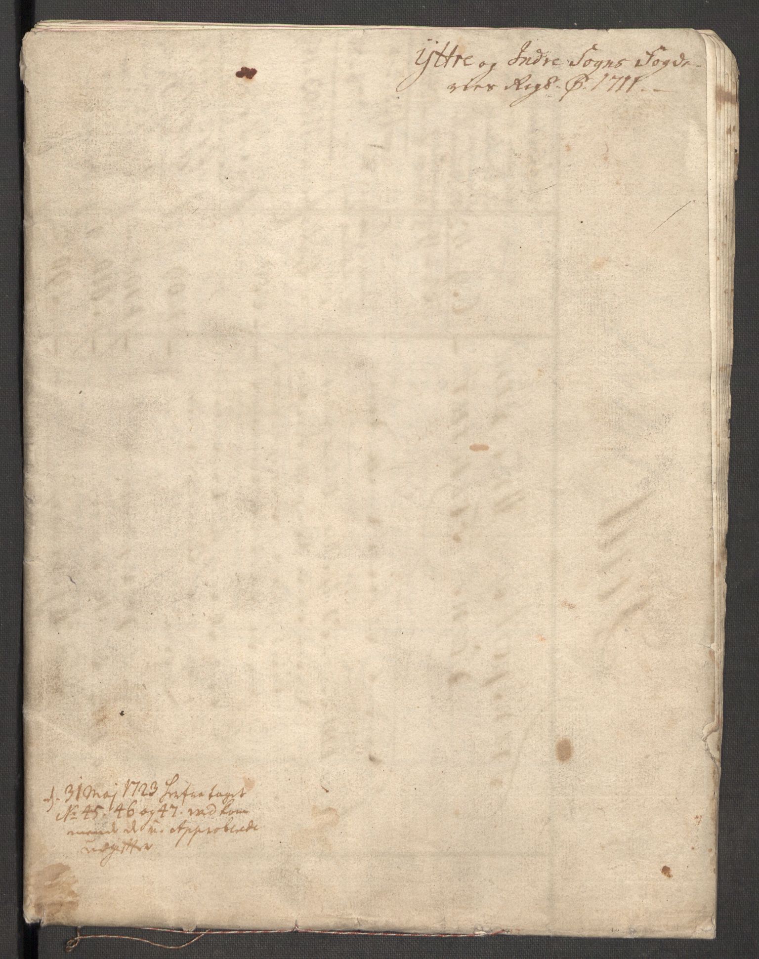 Rentekammeret inntil 1814, Reviderte regnskaper, Fogderegnskap, RA/EA-4092/R52/L3317: Fogderegnskap Sogn, 1711, s. 11