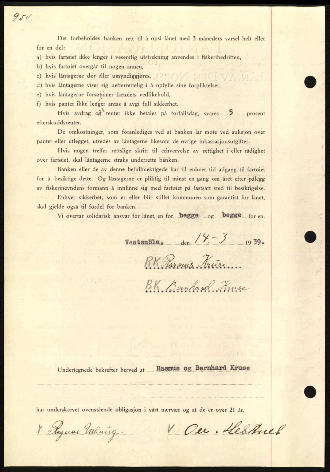 Nordmøre sorenskriveri, AV/SAT-A-4132/1/2/2Ca: Pantebok nr. B84, 1938-1939, Dagboknr: 719/1939