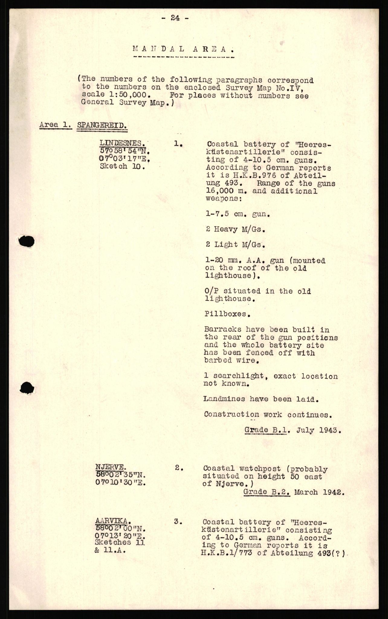 Forsvaret, Forsvarets overkommando II, AV/RA-RAFA-3915/D/Dd/L0023: Vest-Agder, 1942-1943, s. 54