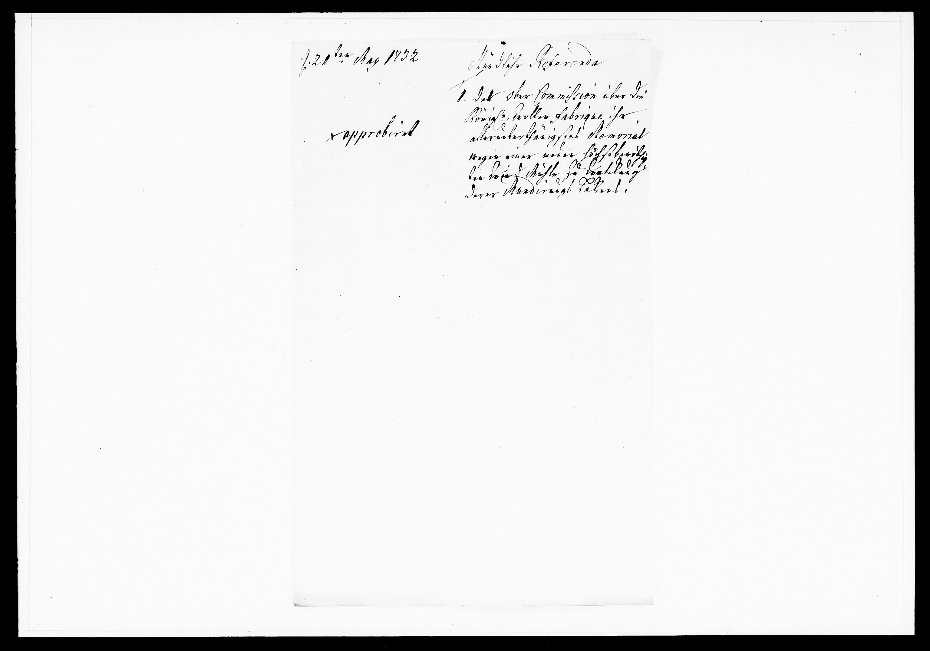 Krigskollegiet, Krigskancelliet, DRA/A-0006/-/1103-1107: Refererede sager, 1732, s. 137