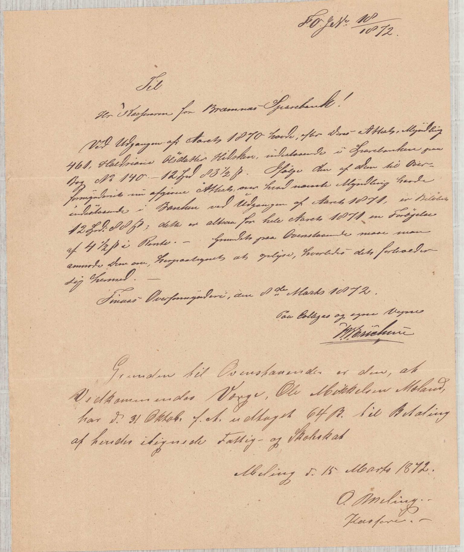 Finnaas kommune. Overformynderiet, IKAH/1218a-812/D/Da/Daa/L0001/0001: Kronologisk ordna korrespondanse / Kronologisk ordna korrespondanse, 1860-1874, s. 149