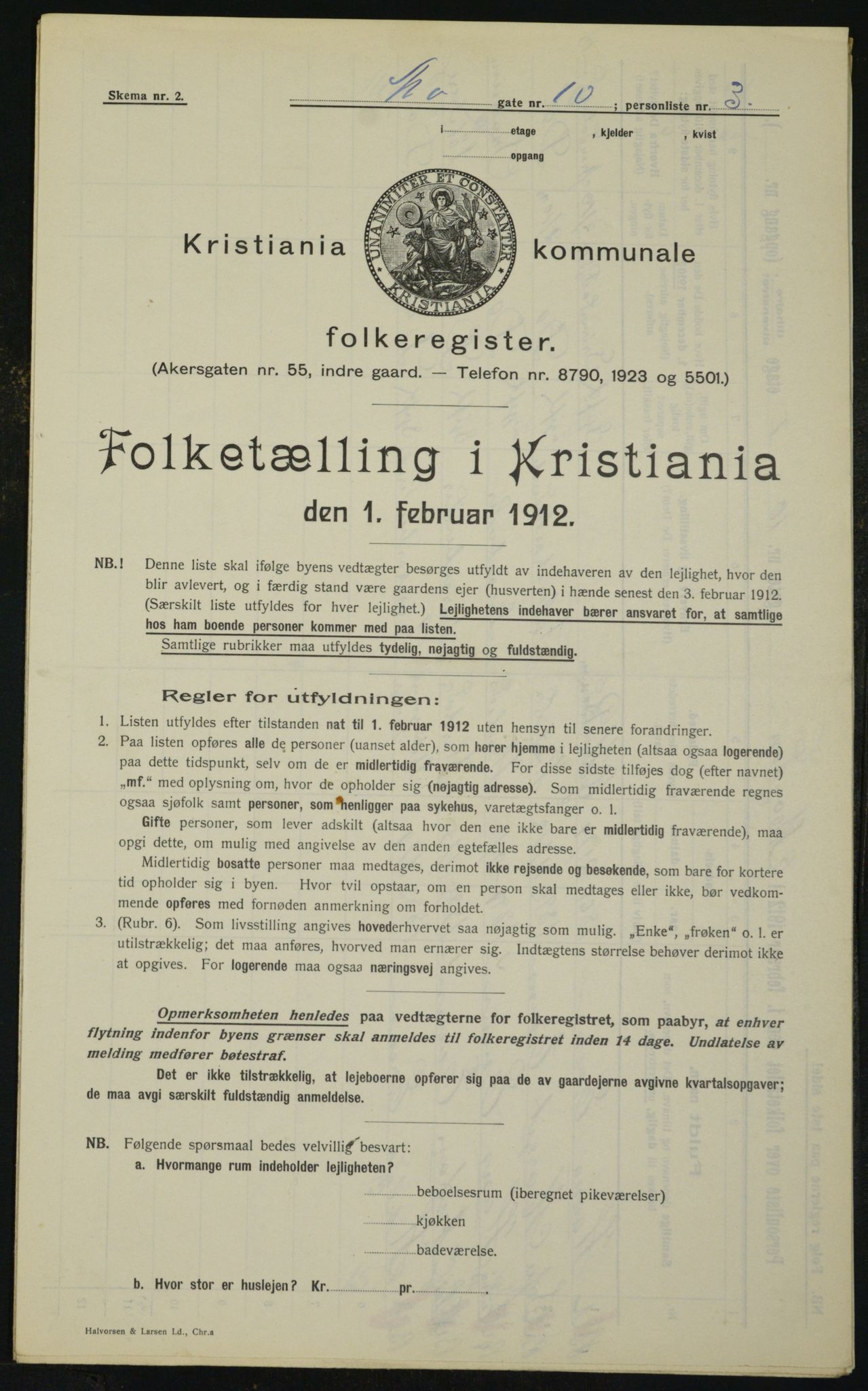 OBA, Kommunal folketelling 1.2.1912 for Kristiania, 1912, s. 65900