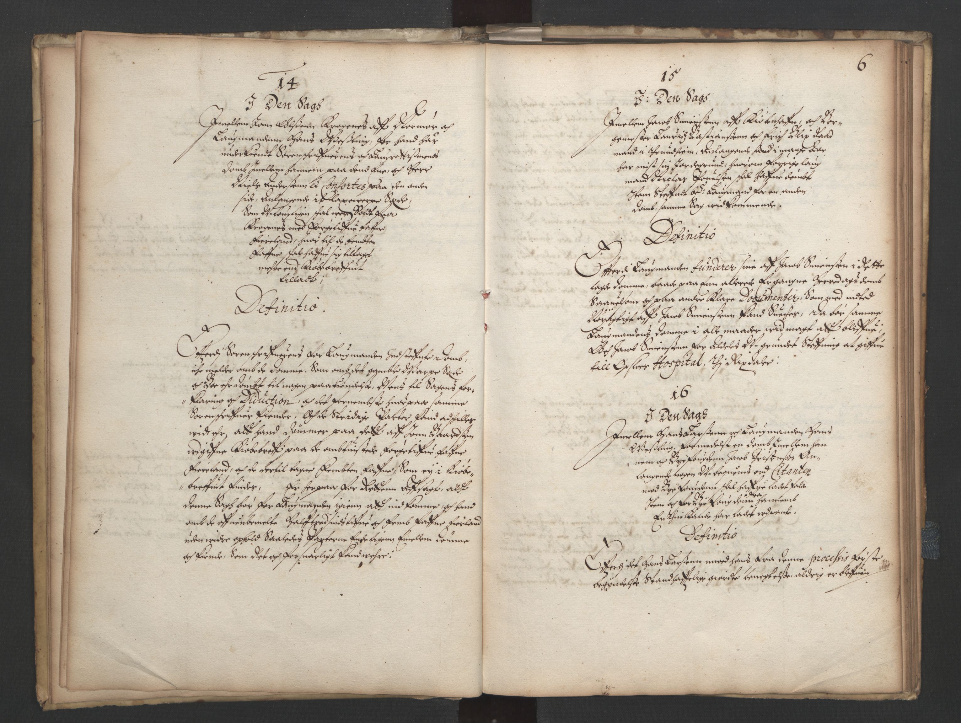 Herredagen 1539-1664  (Kongens Retterting), AV/RA-EA-2882/A/L0025: Avsiktsbok   Stevningsbok, 1664, s. 5b-6a