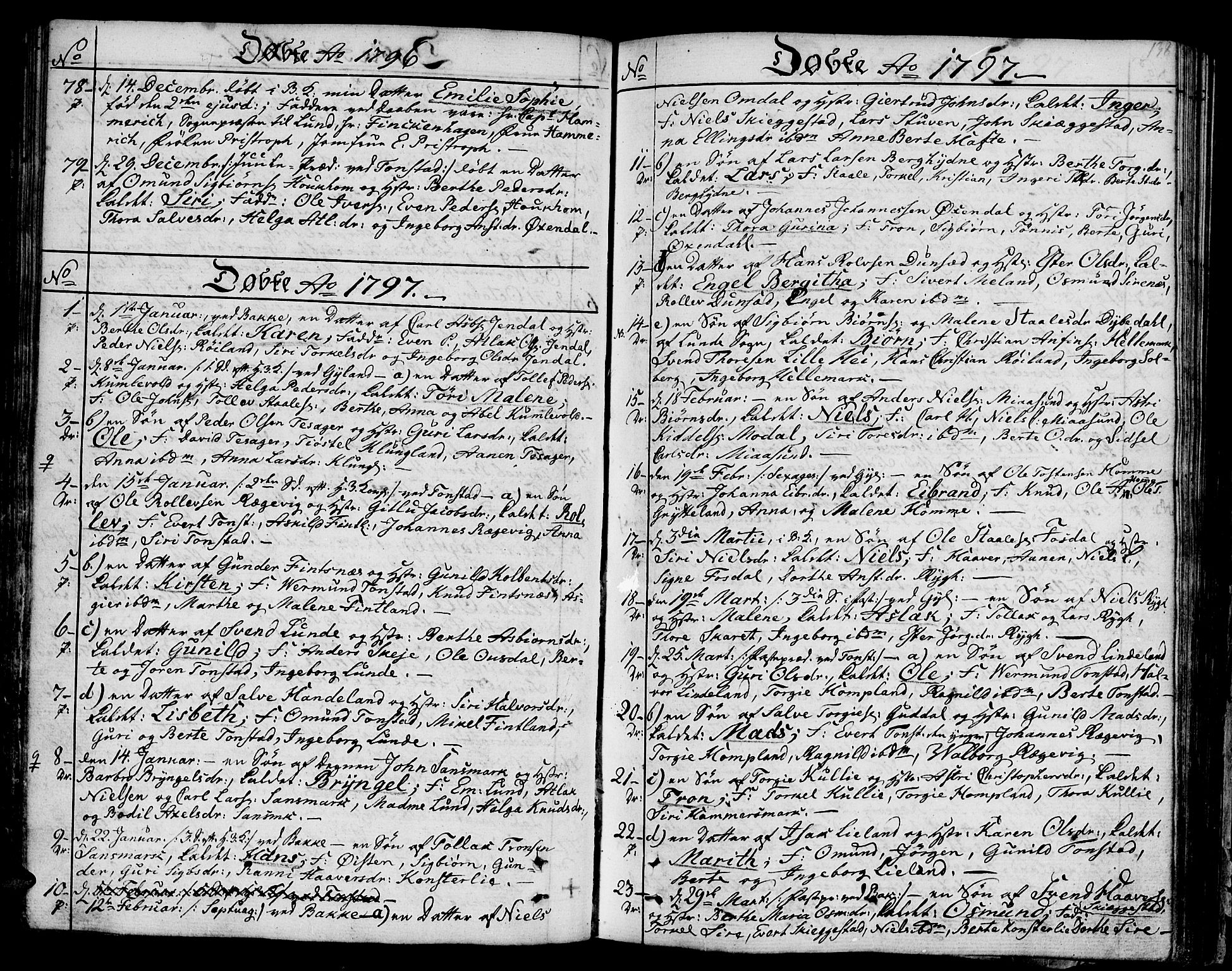 Bakke sokneprestkontor, AV/SAK-1111-0002/F/Fa/Faa/L0002: Ministerialbok nr. A 2, 1780-1816, s. 138