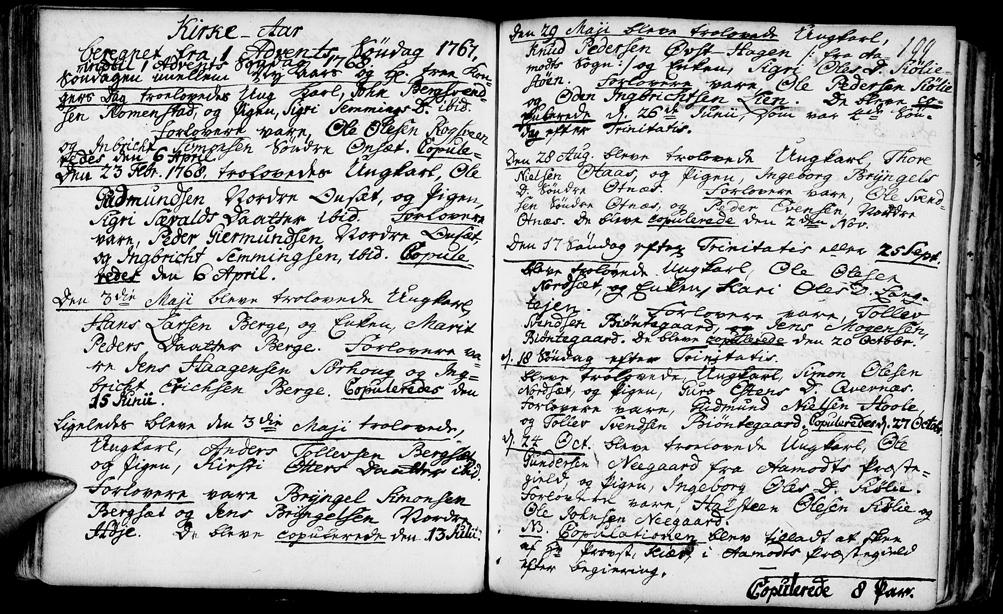 Rendalen prestekontor, AV/SAH-PREST-054/H/Ha/Haa/L0001: Ministerialbok nr. 1, 1733-1787, s. 199